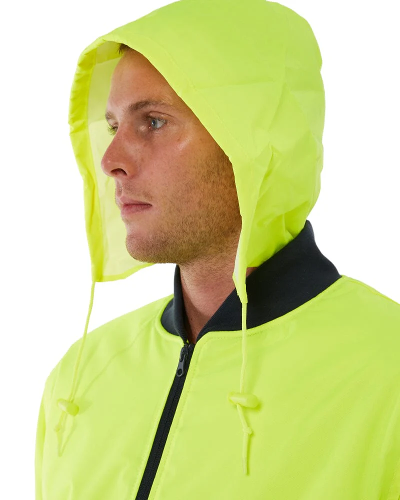 Hi Vis Bomber Jacket - Yellow/Navy