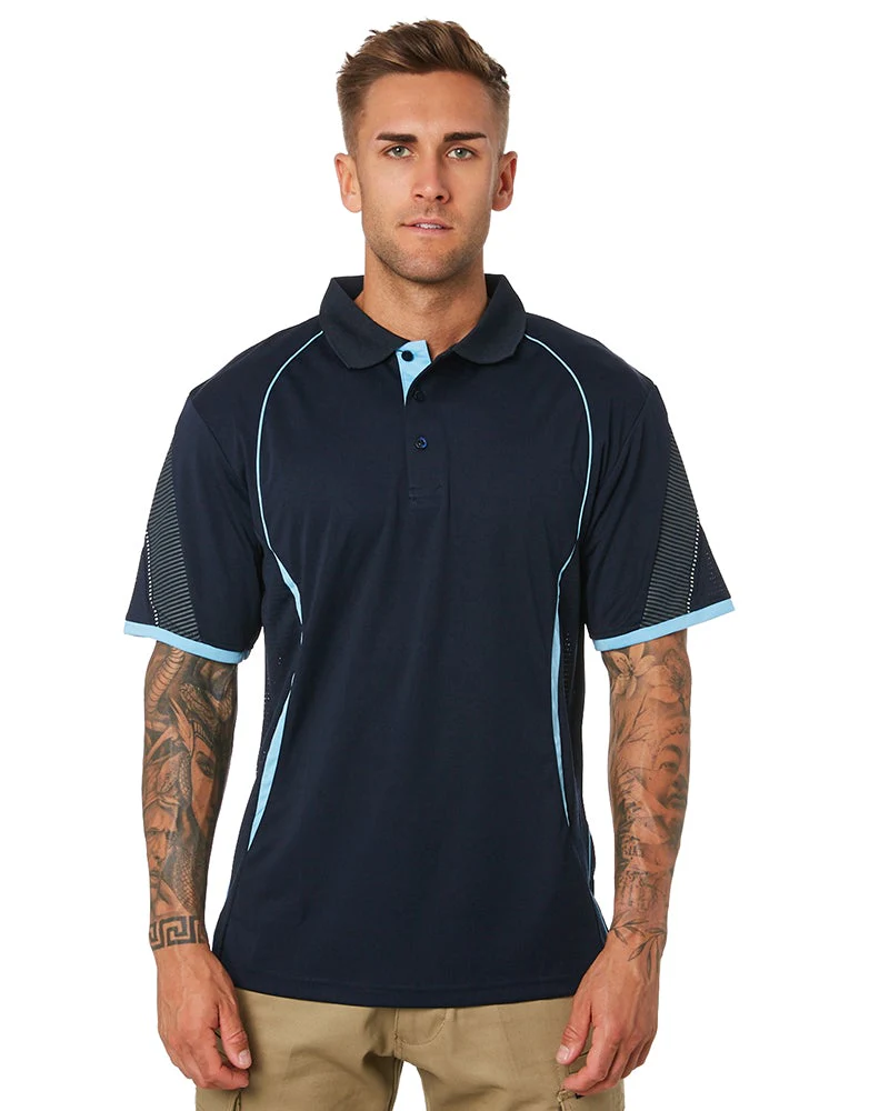 Tradies Razor Polo Value Pack - Navy/Sky