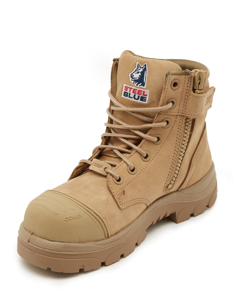 Argyle Zip Scuff Cap Composite Safety Boot - Sand