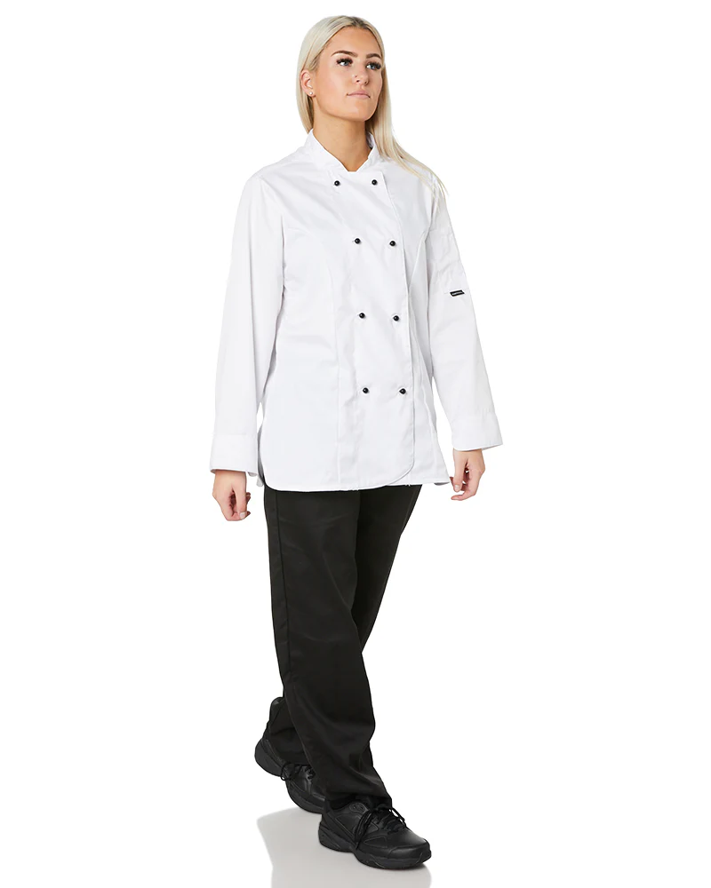 Rachel Ladies Chefs Jacket - White