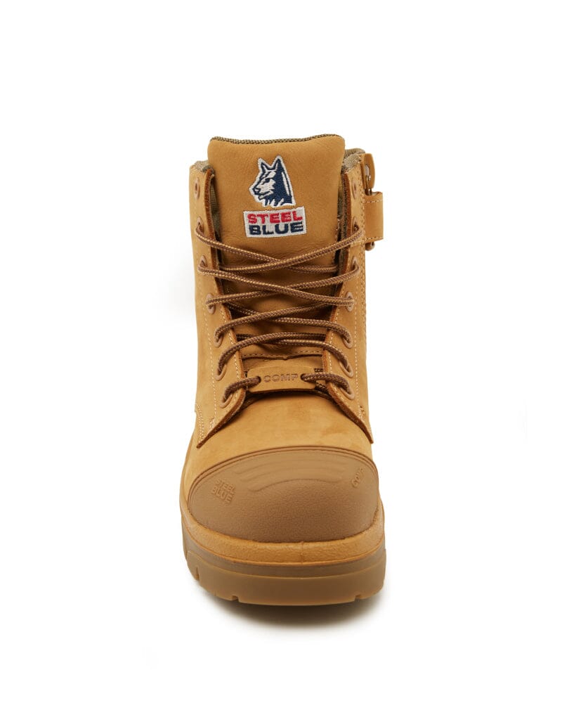 Argyle Zip Scuff Cap Composite Safety Boot - Wheat