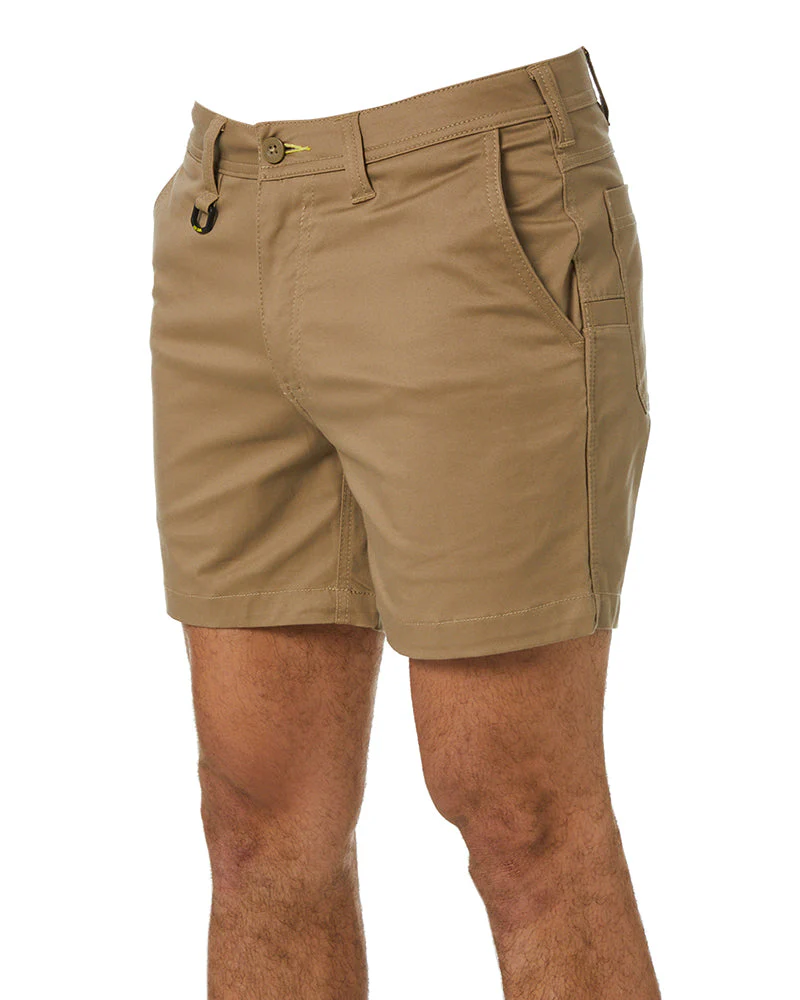 Stretch Cotton Short Short - Khaki