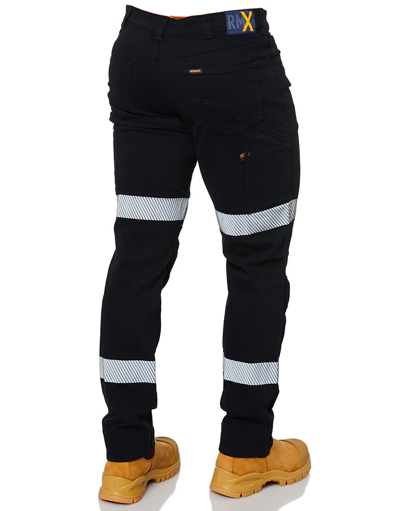 Tradies RMX Flexible Fit Utility Trousers With Tape Value Pack - Navy