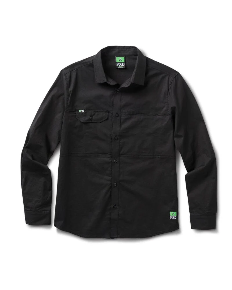 LSH-3 Vented Tech Long Sleeve Shirt - Black