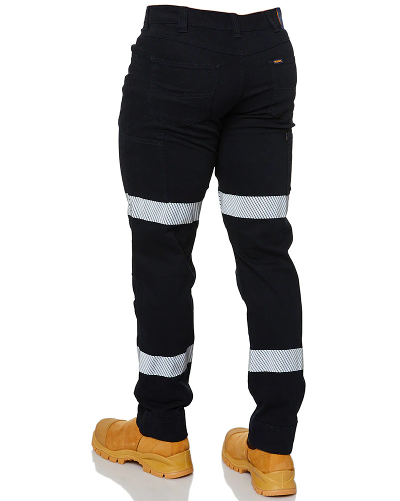 Tradies RMX Flexible Fit Utility Trousers With Tape Value Pack - Navy