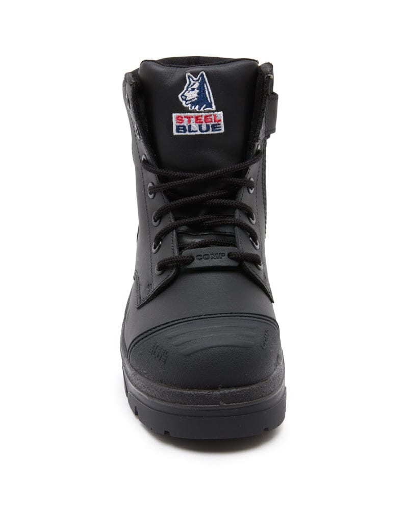 Argyle Zip Scuff Cap Composite Safety Boot - Black