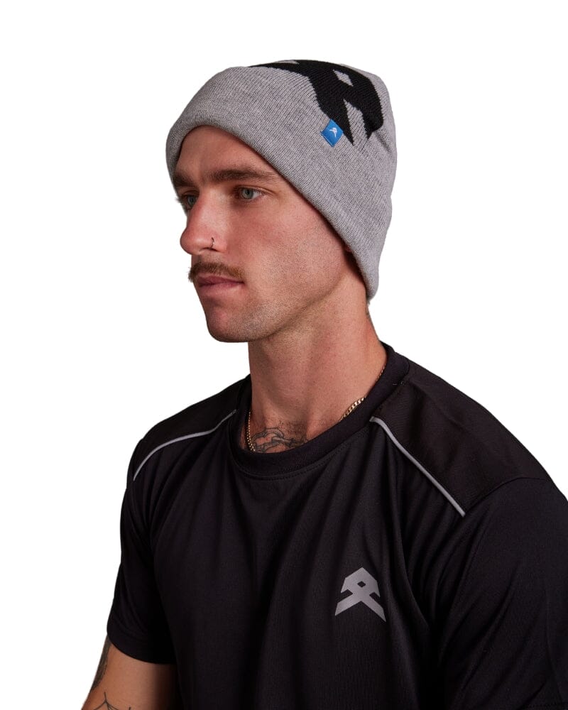 Knit Logo Beanie - Grey