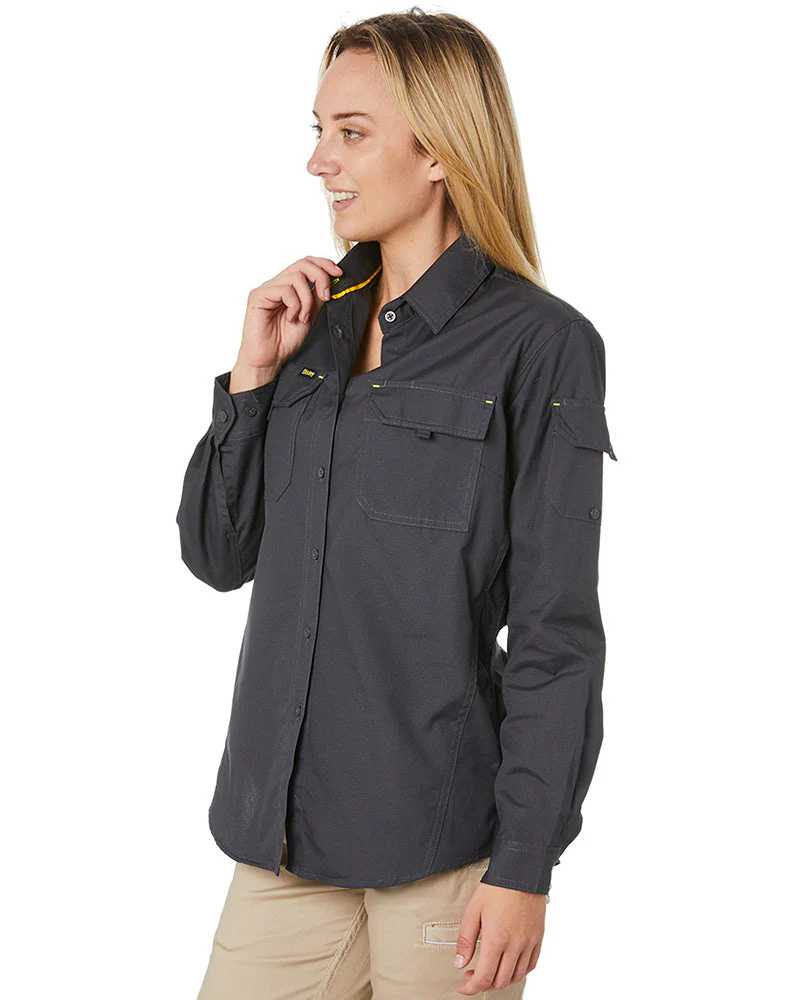 Womens X Airflow Ripstop LS Shirt  - Charcoal