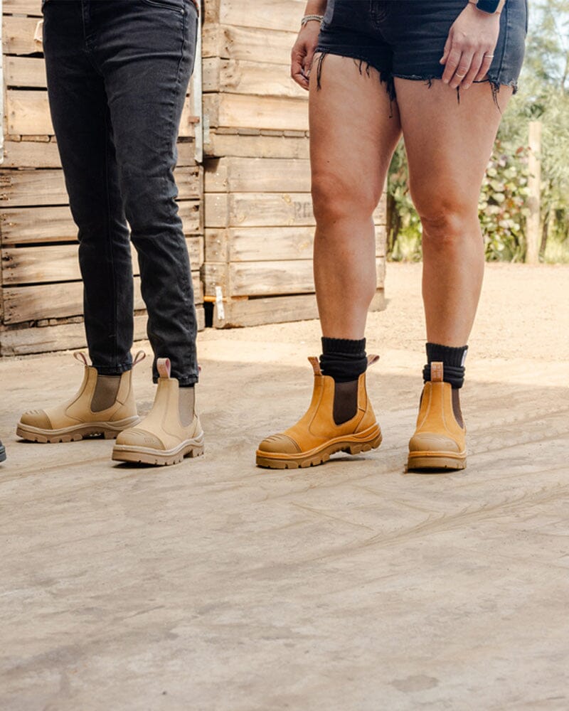 Ladies Hobart Scuff Safety Boot - Sand