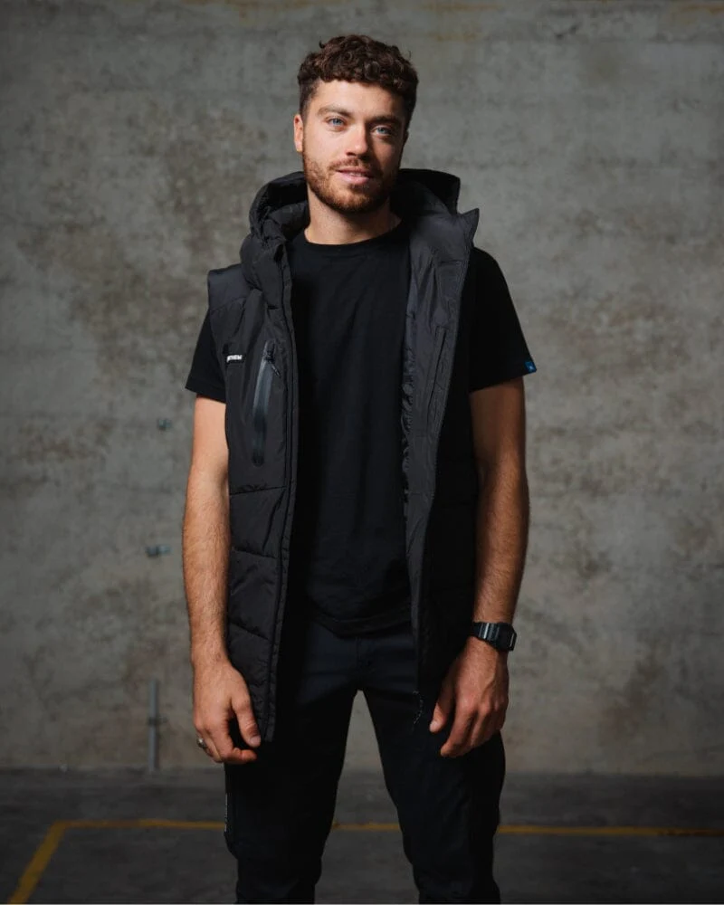 Triumph Puffer Vest - Black