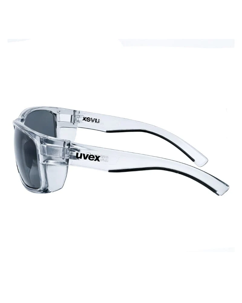 Aquarius Graphite Frame Safety Glasses - Grey Lens