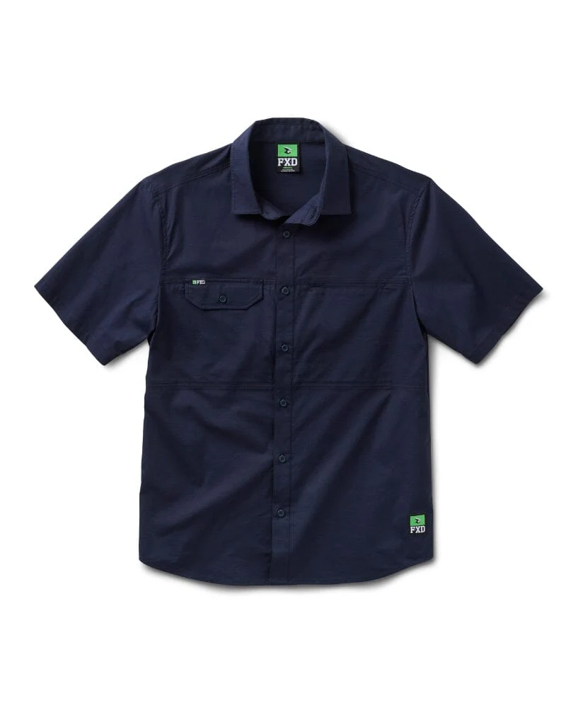 SSH-3 Vented Tech Short Sleeve Shirt - Navy