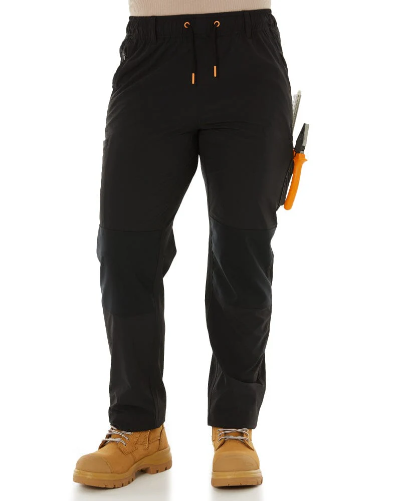 Tradies Womens Z-Lite Comfort Pant 2 Value Pack - Black