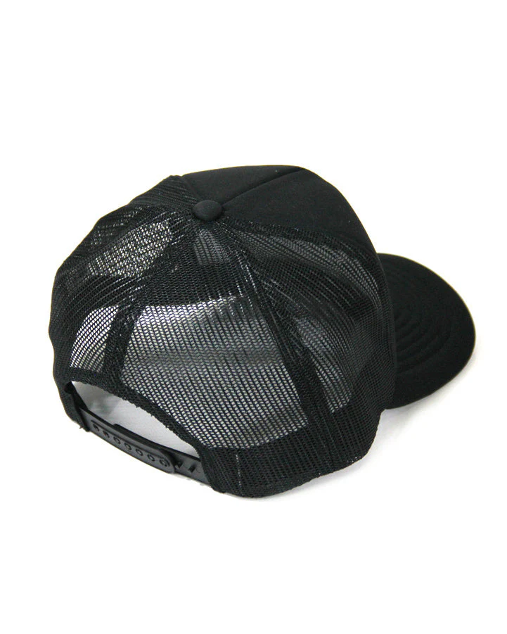 Hi Crown Trucker Cap - Black