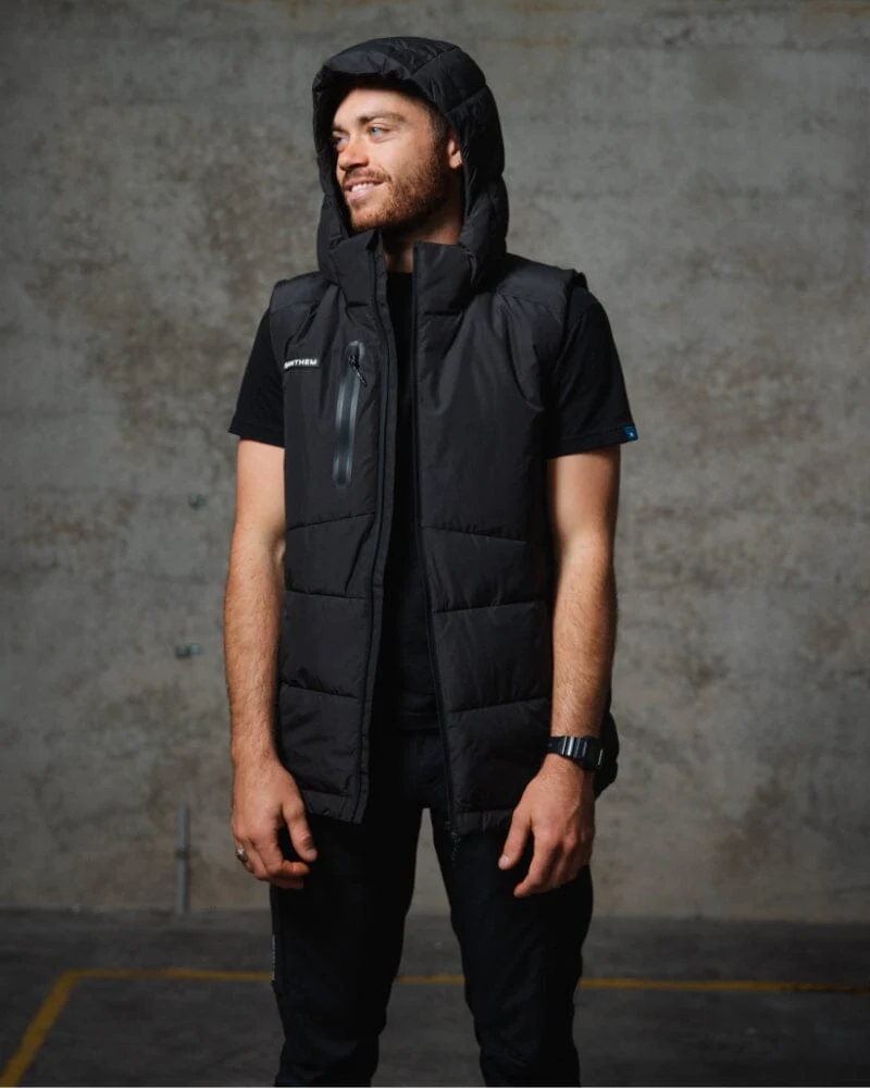 Triumph Puffer Vest - Black