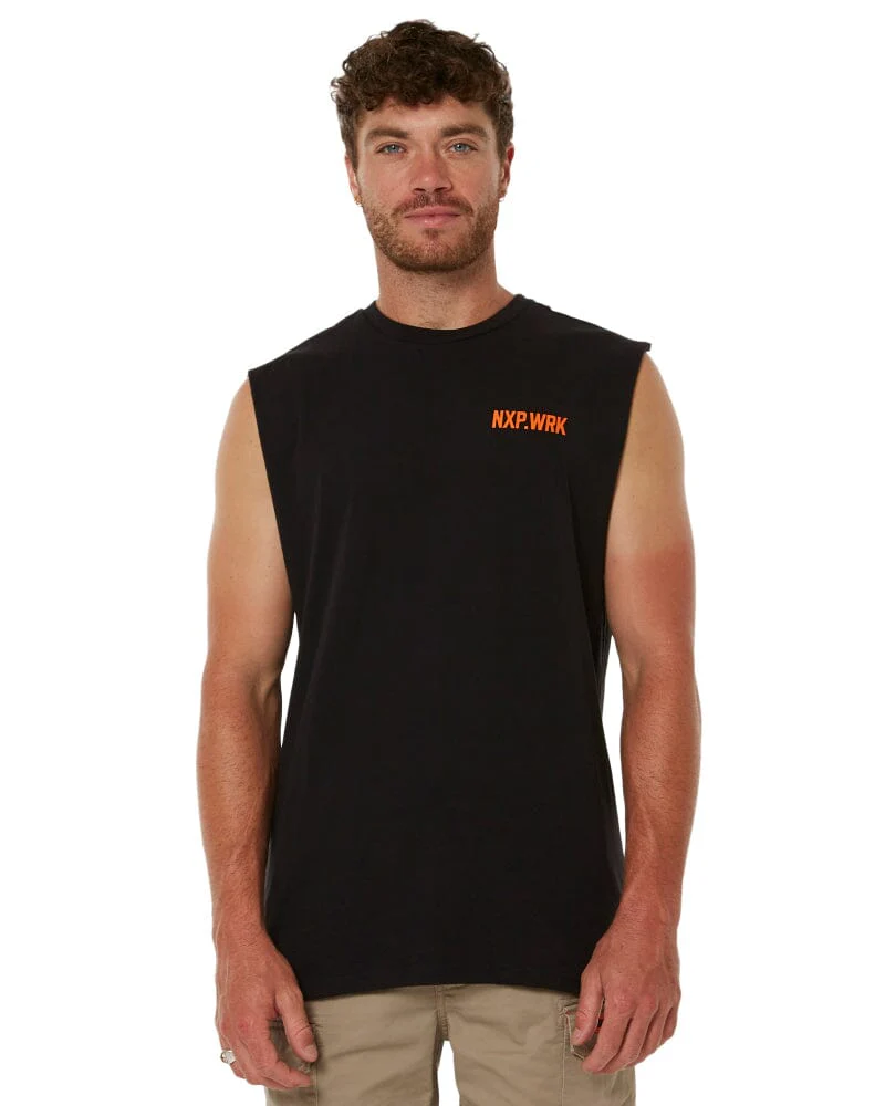 Blueprint Relaxed Muscle Tee - Solid Black