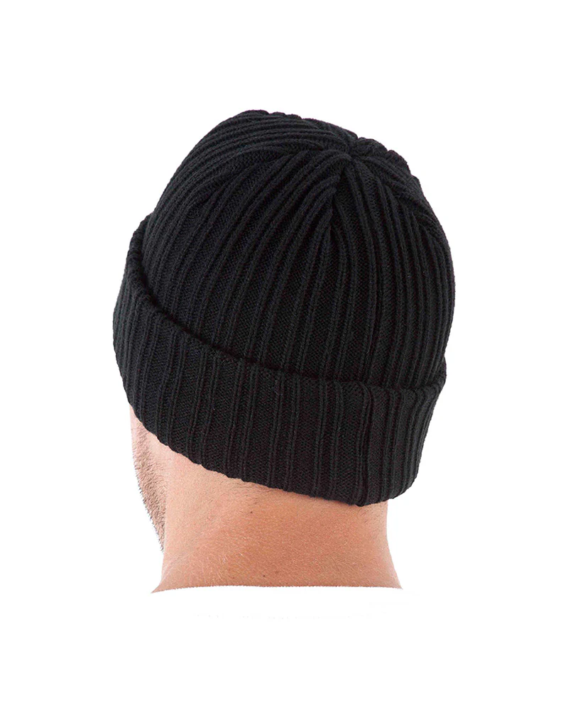 Rib Watch Beanie - Black