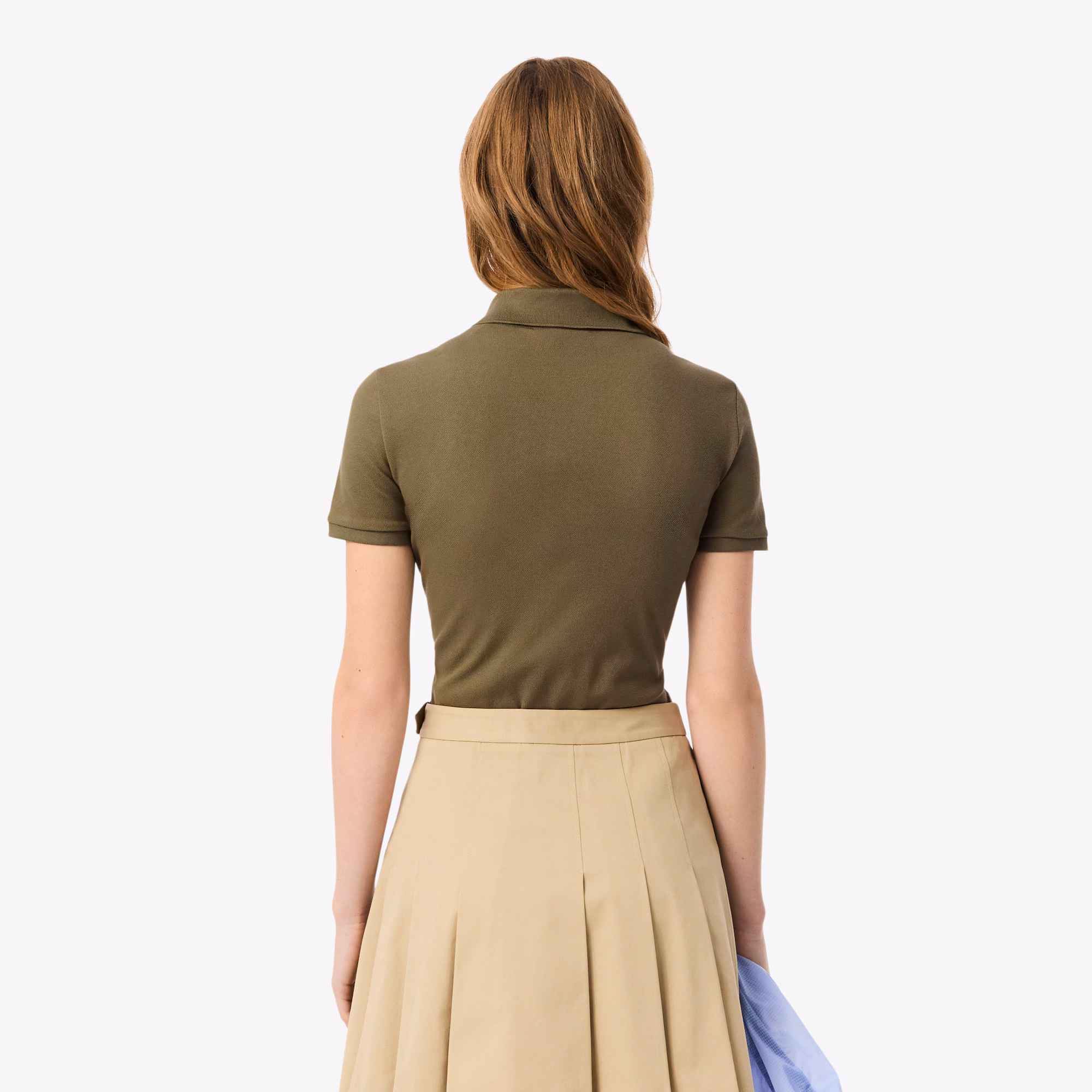 Women's L.12.D Slim Fit Stretch Mini Piqué Polo