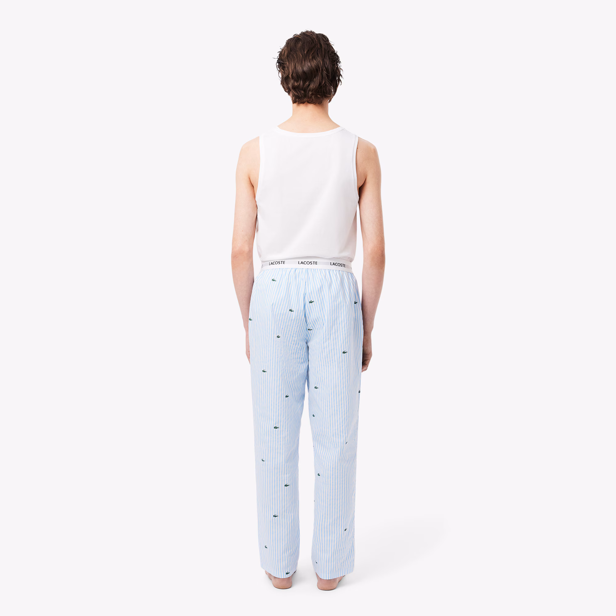 Printed Striped Cotton Pyjama Bottoms