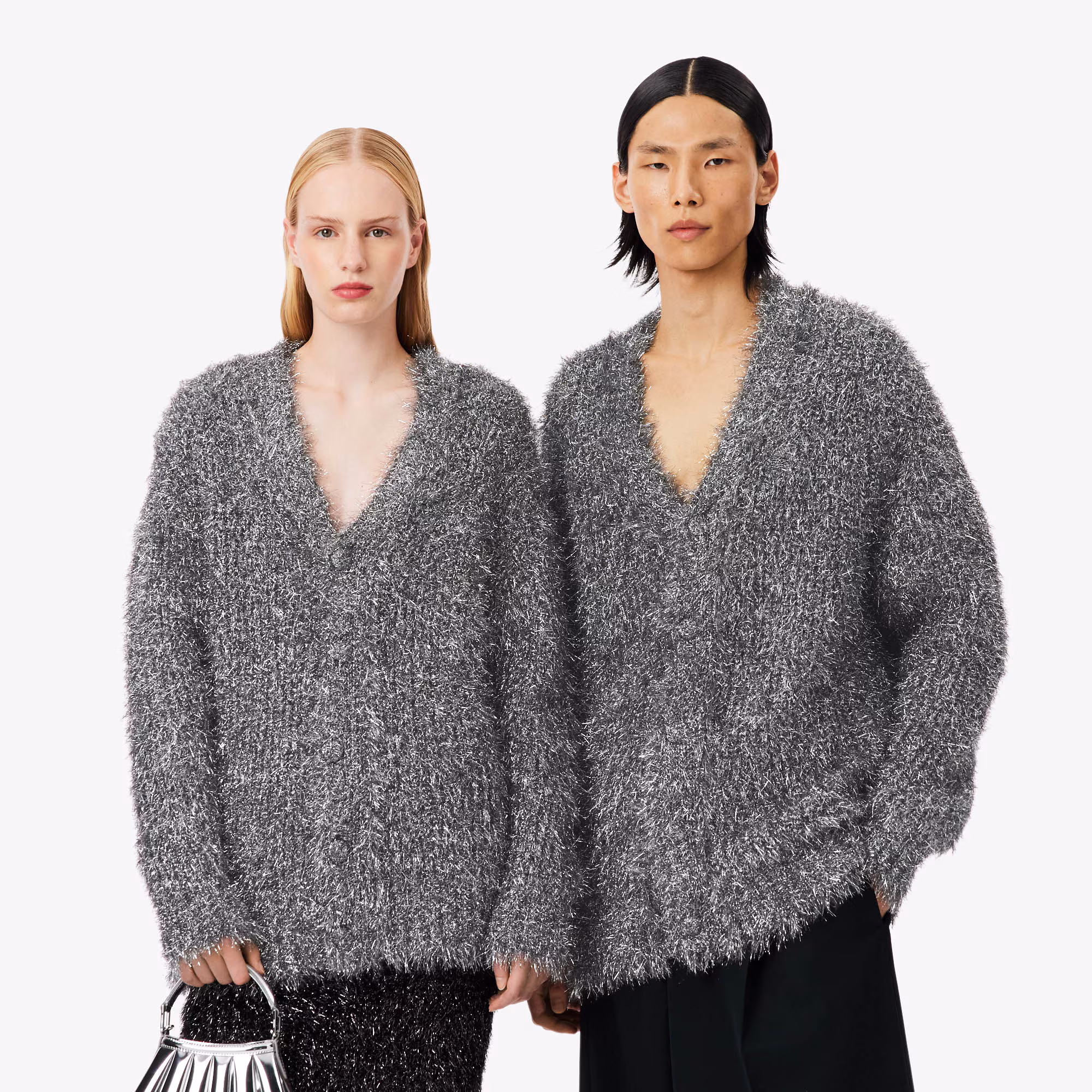 Runway Lurex Knit Cardigan