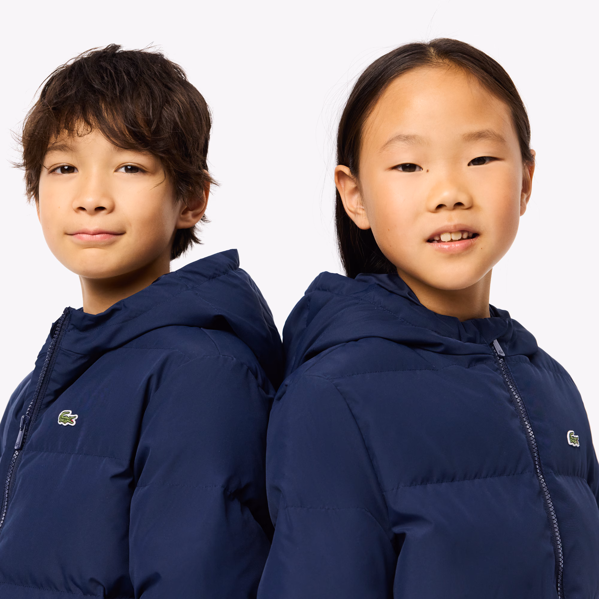 Kids' Embroidered Crocodile Hooded Puffer Jacket