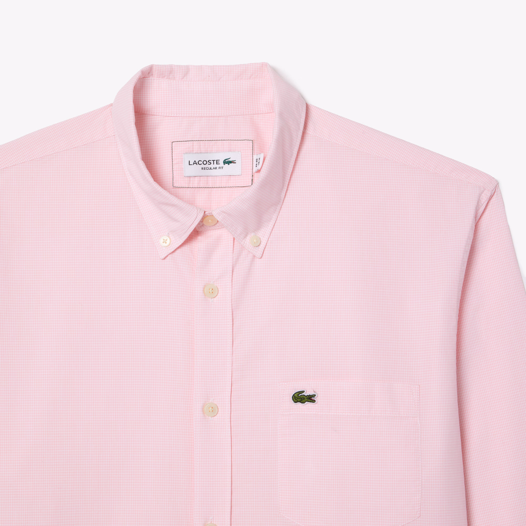 Men's Regular Fit Gingham Poplin Shirt