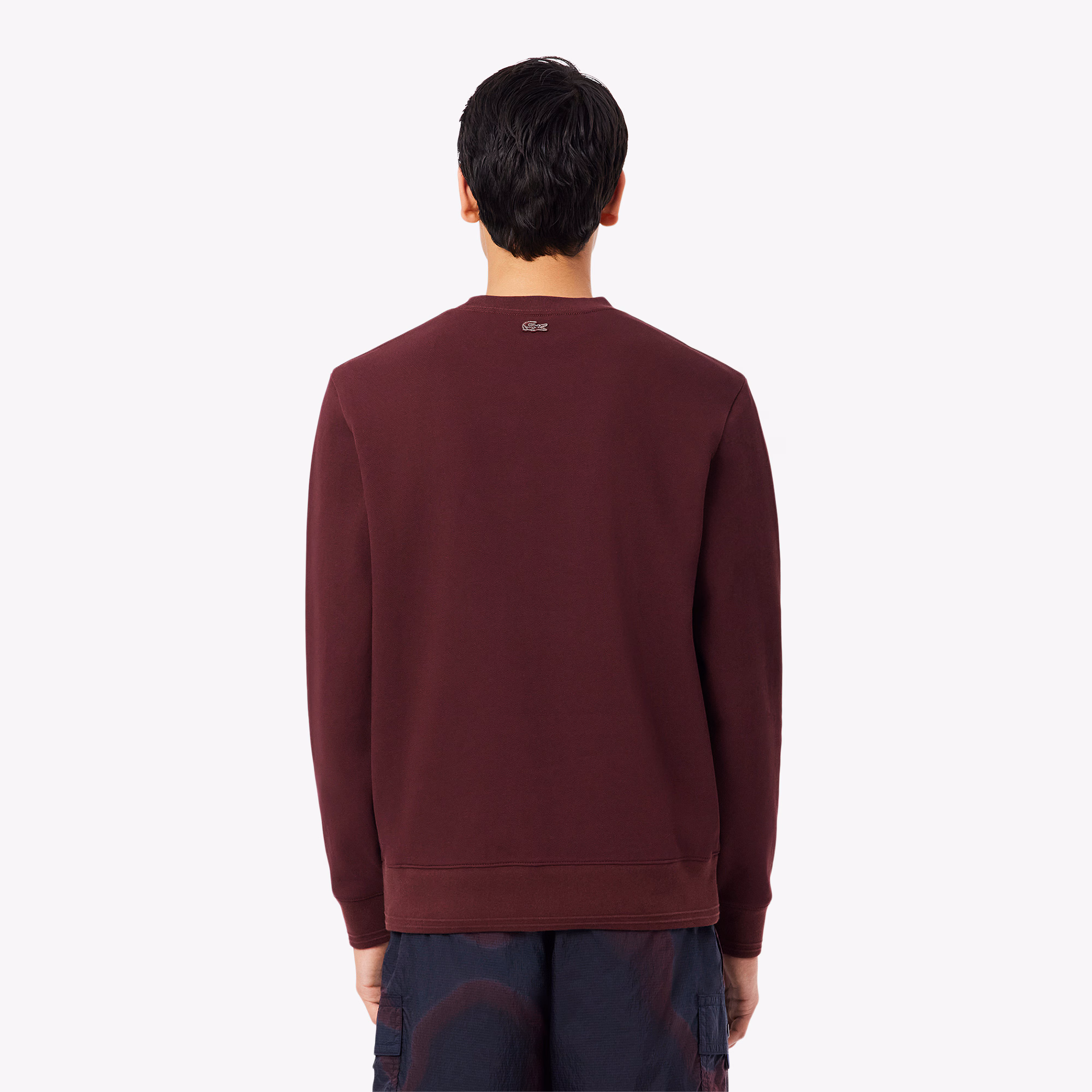 Men's Embossed Logo Piqué Sweatshirt