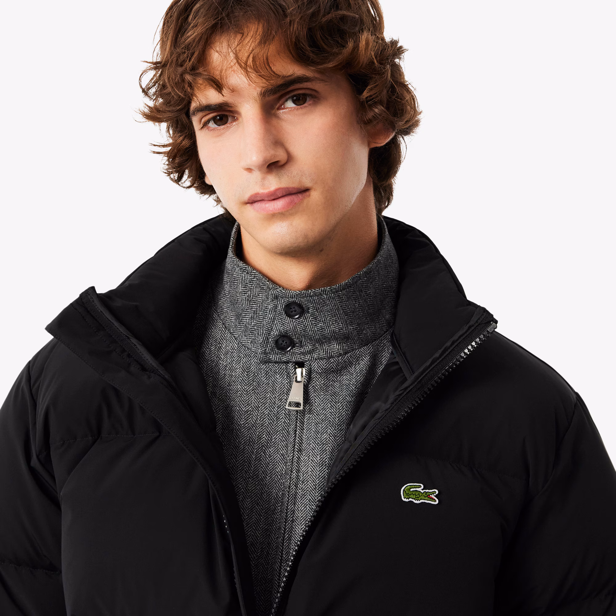 Men's Water-Repellent Hooded Down Jacket