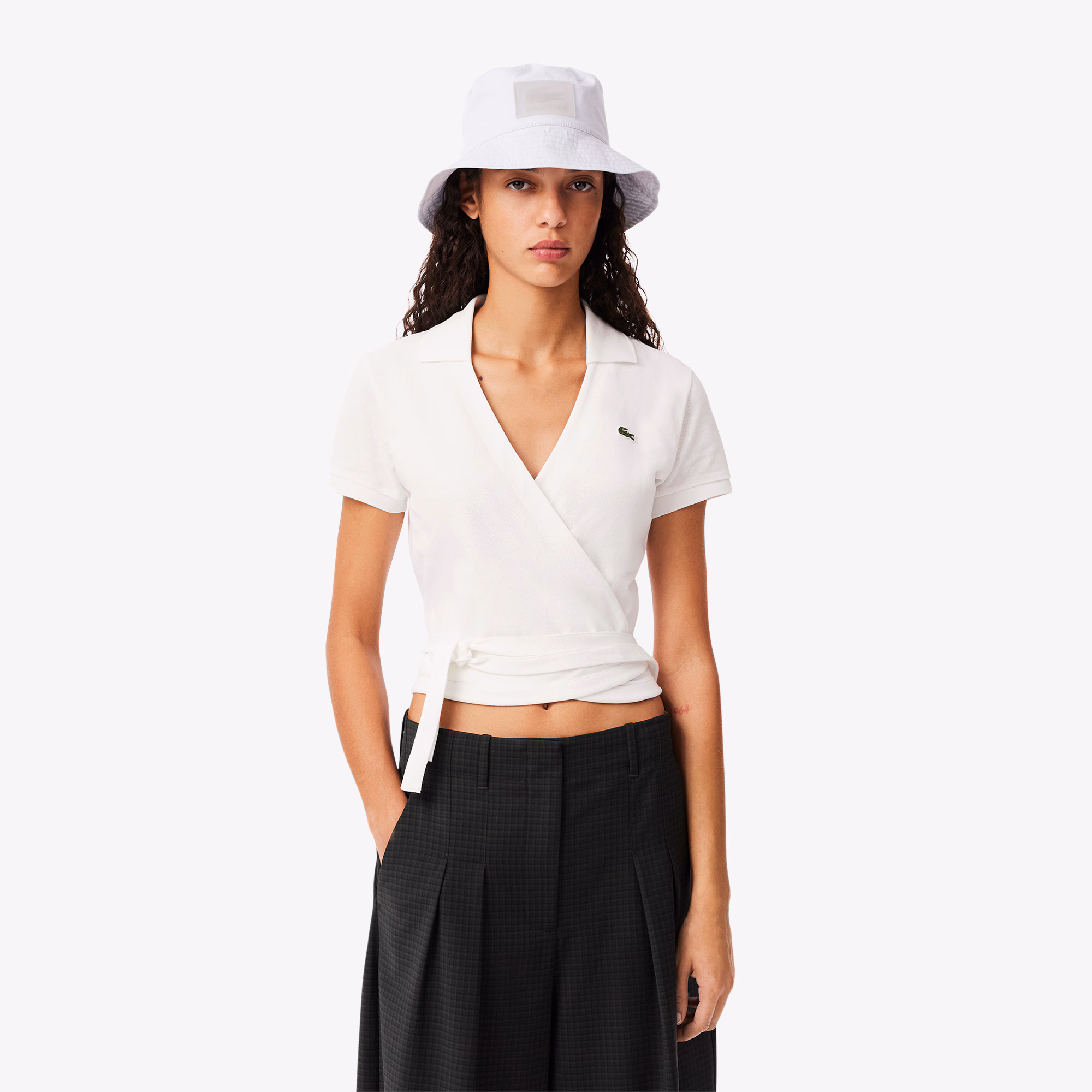 Women's Stretch Mini Piqué Wrap Polo