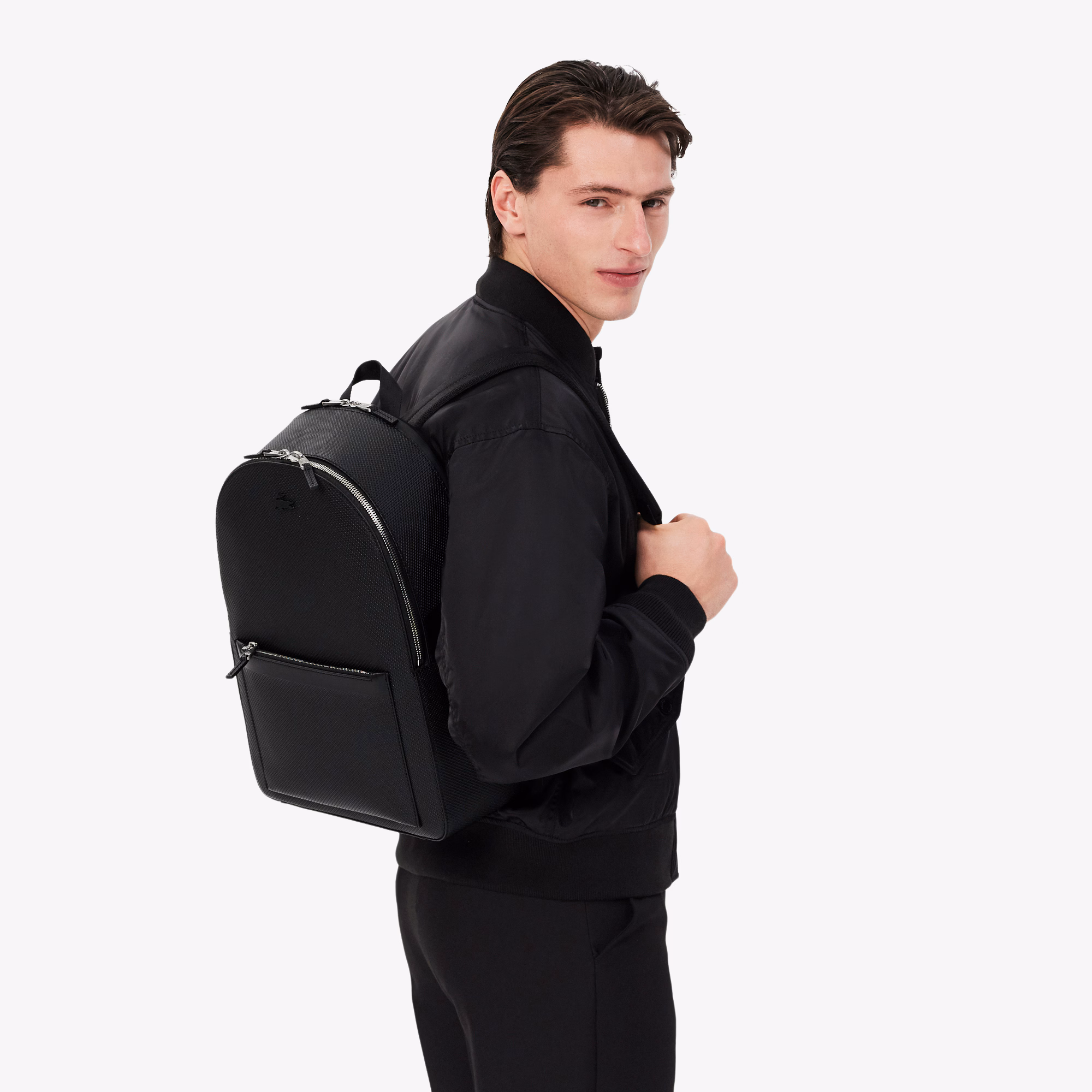 Chantaco Piqué Leather Backpack