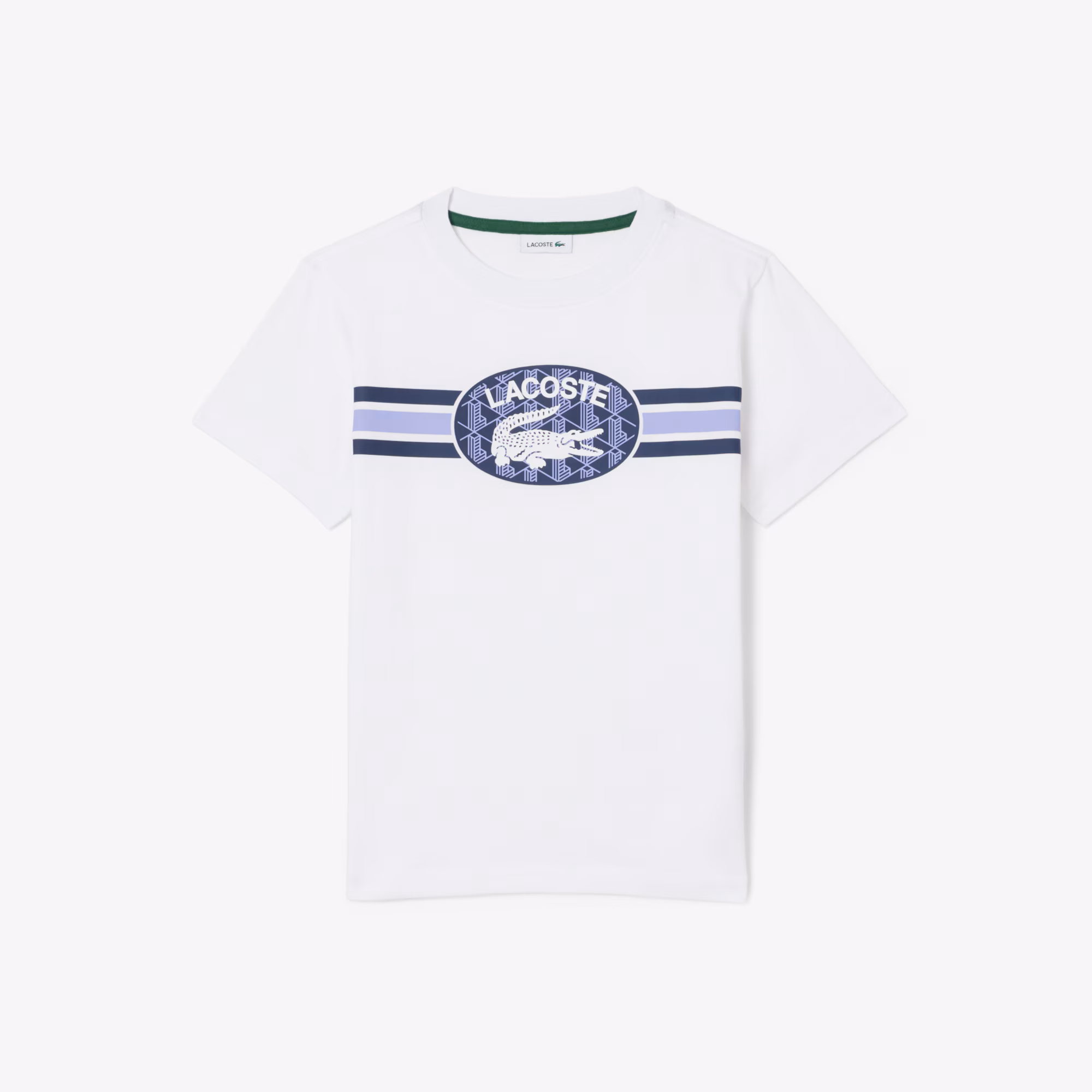 Boys' Monogram Print Cotton T-Shirt