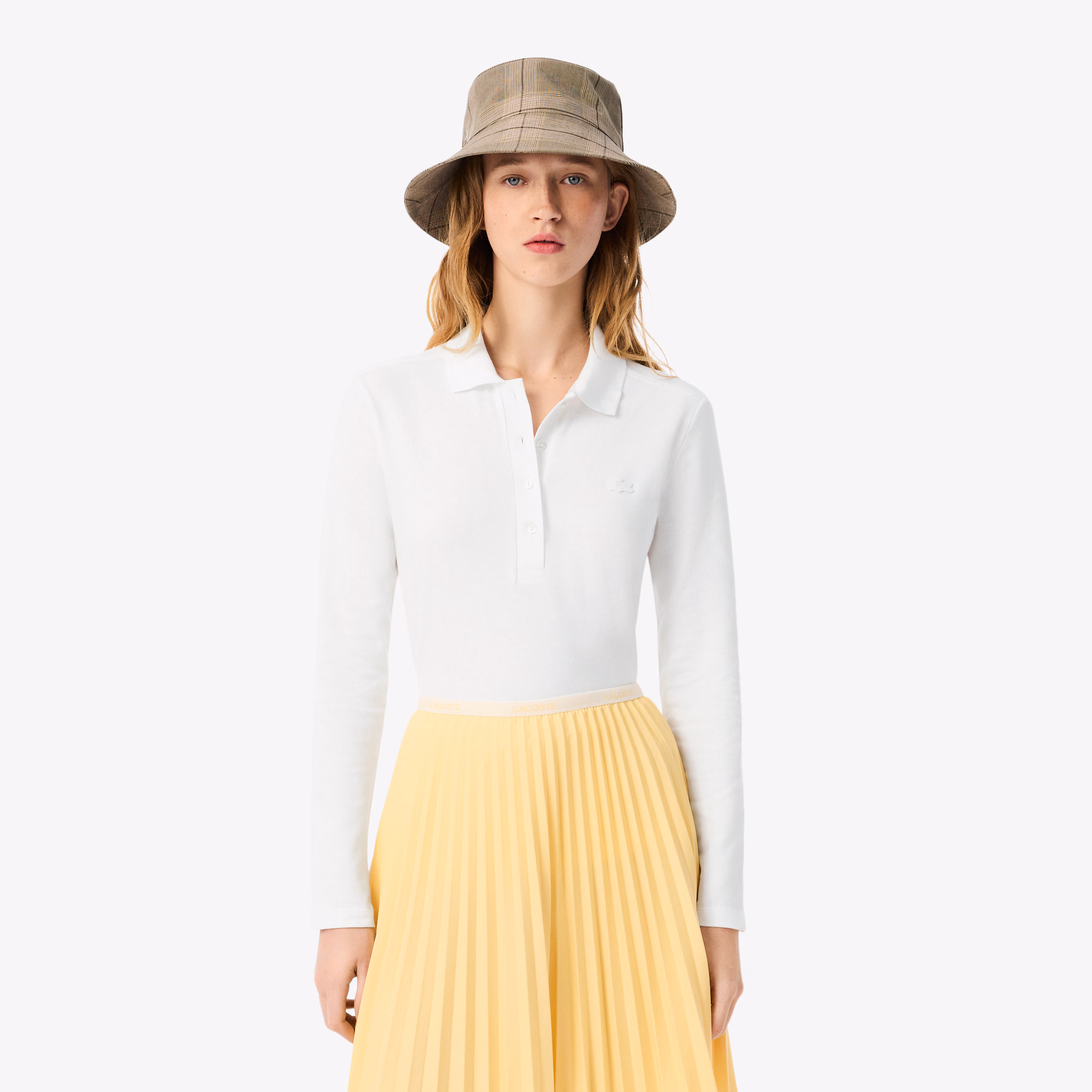 Women's Slim Fit L.12.D Stretch Mini Piqué Polo