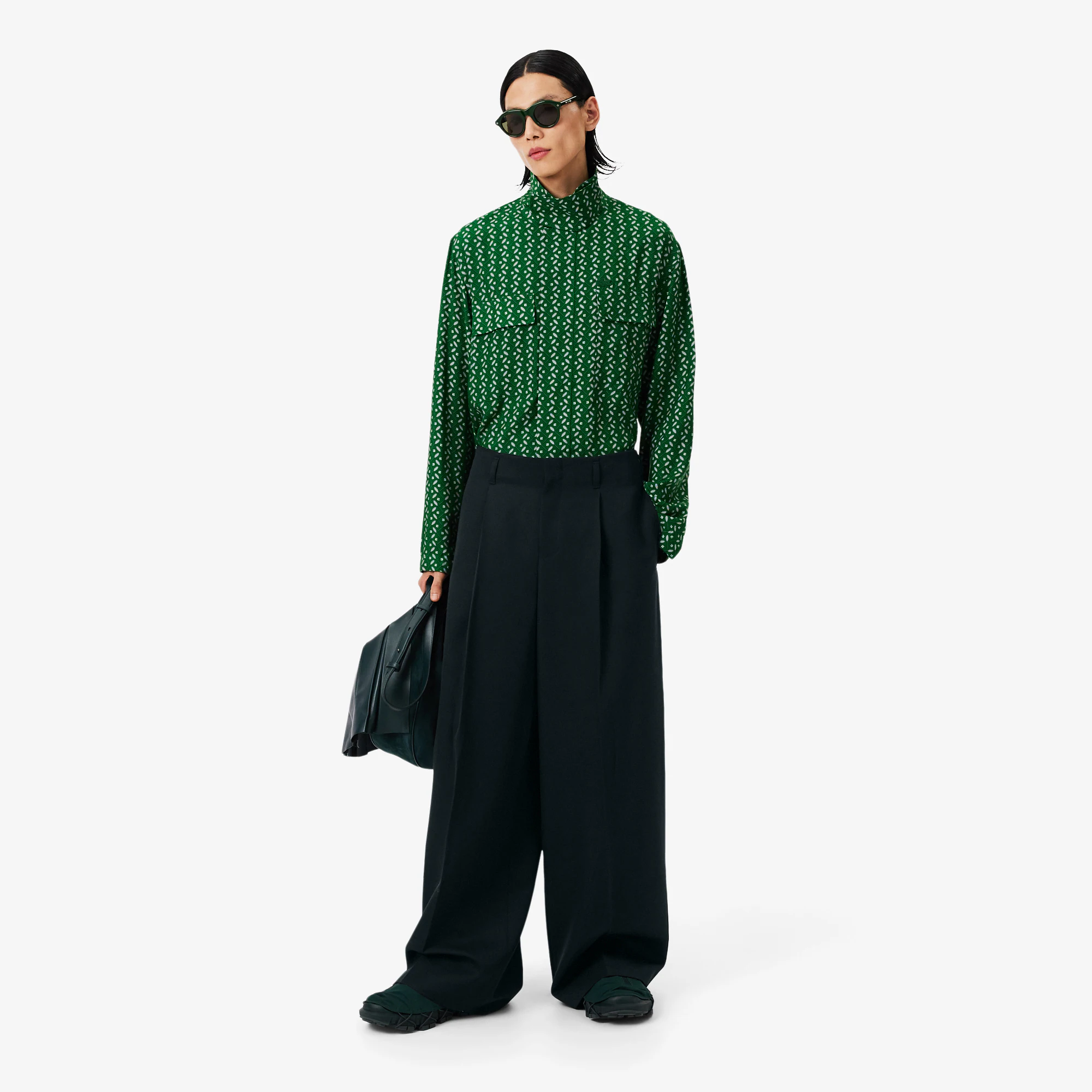 Runway Wide Fit Tailored Wool Pants