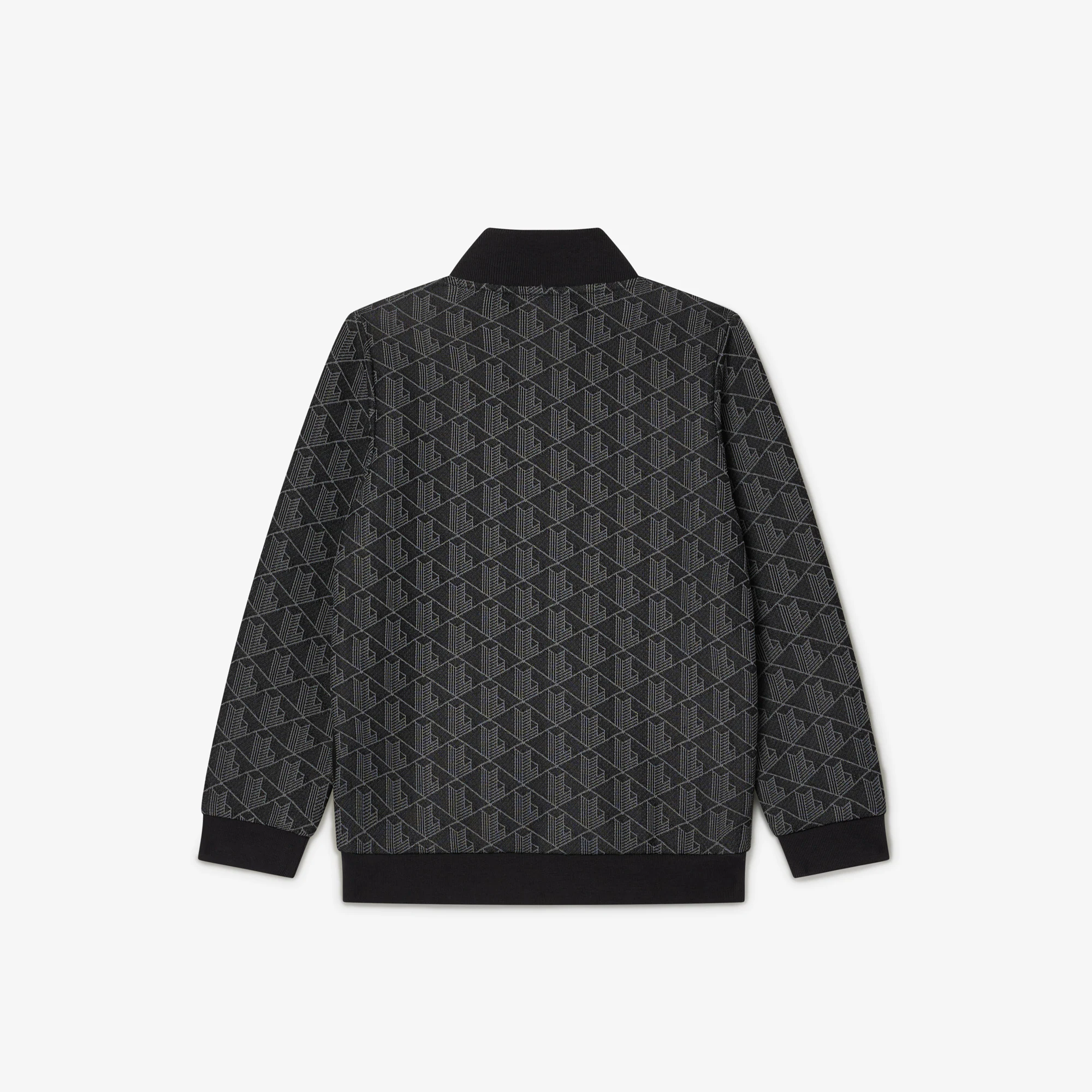 Kids' High-Neck Zip-Up Paris Monogram Sweatshirt