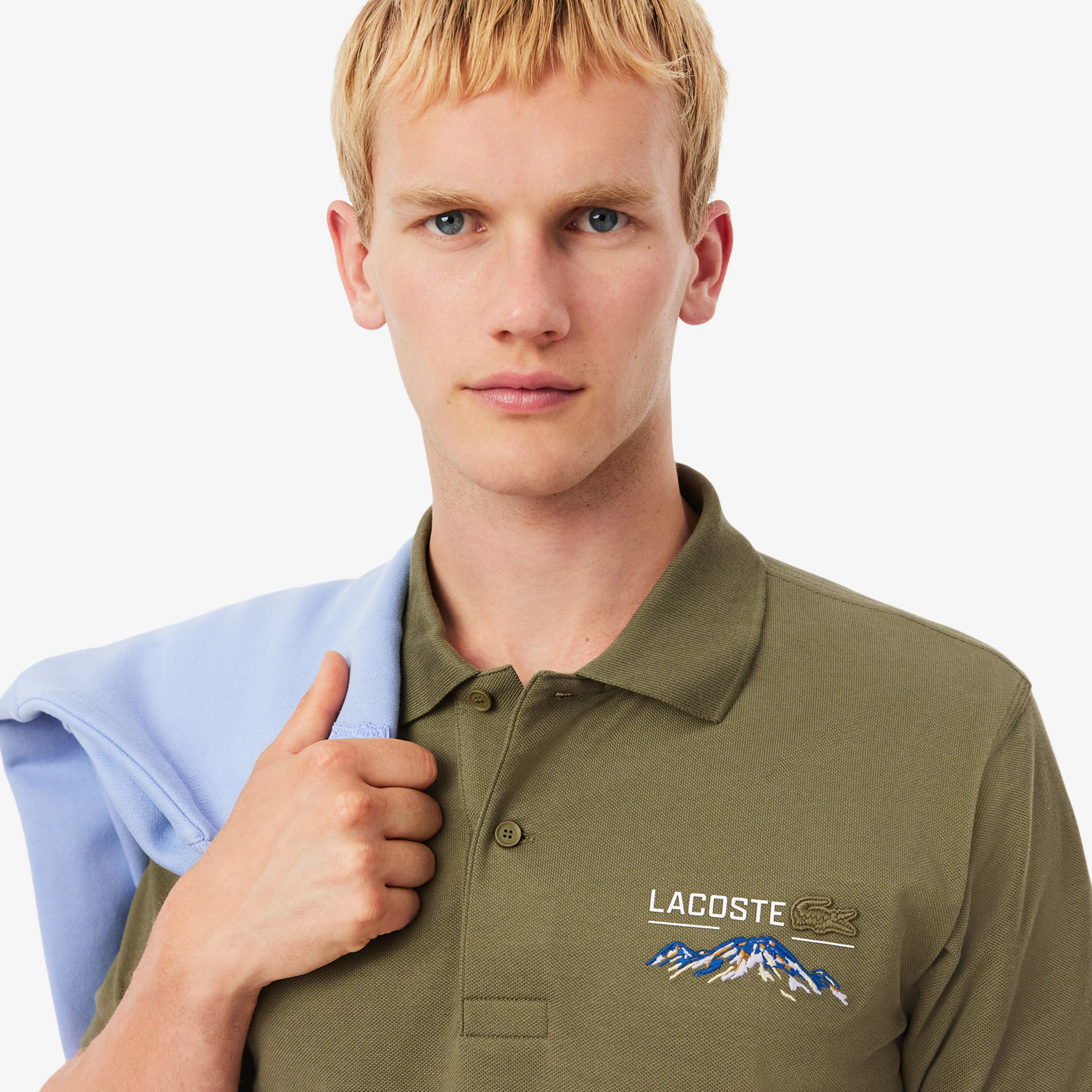 Men's Classic Fit Embroidered Motif Piqué Polo