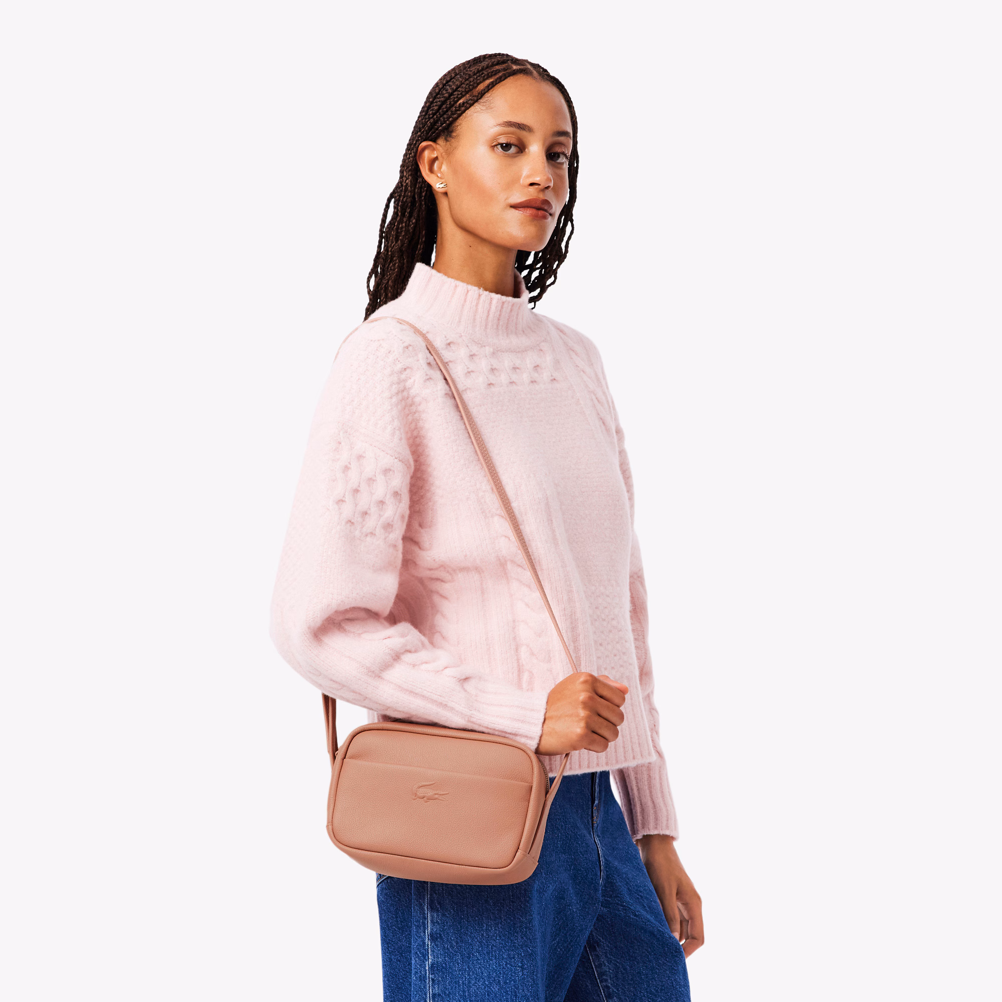 City Court Grain Leather Shoulder Bag