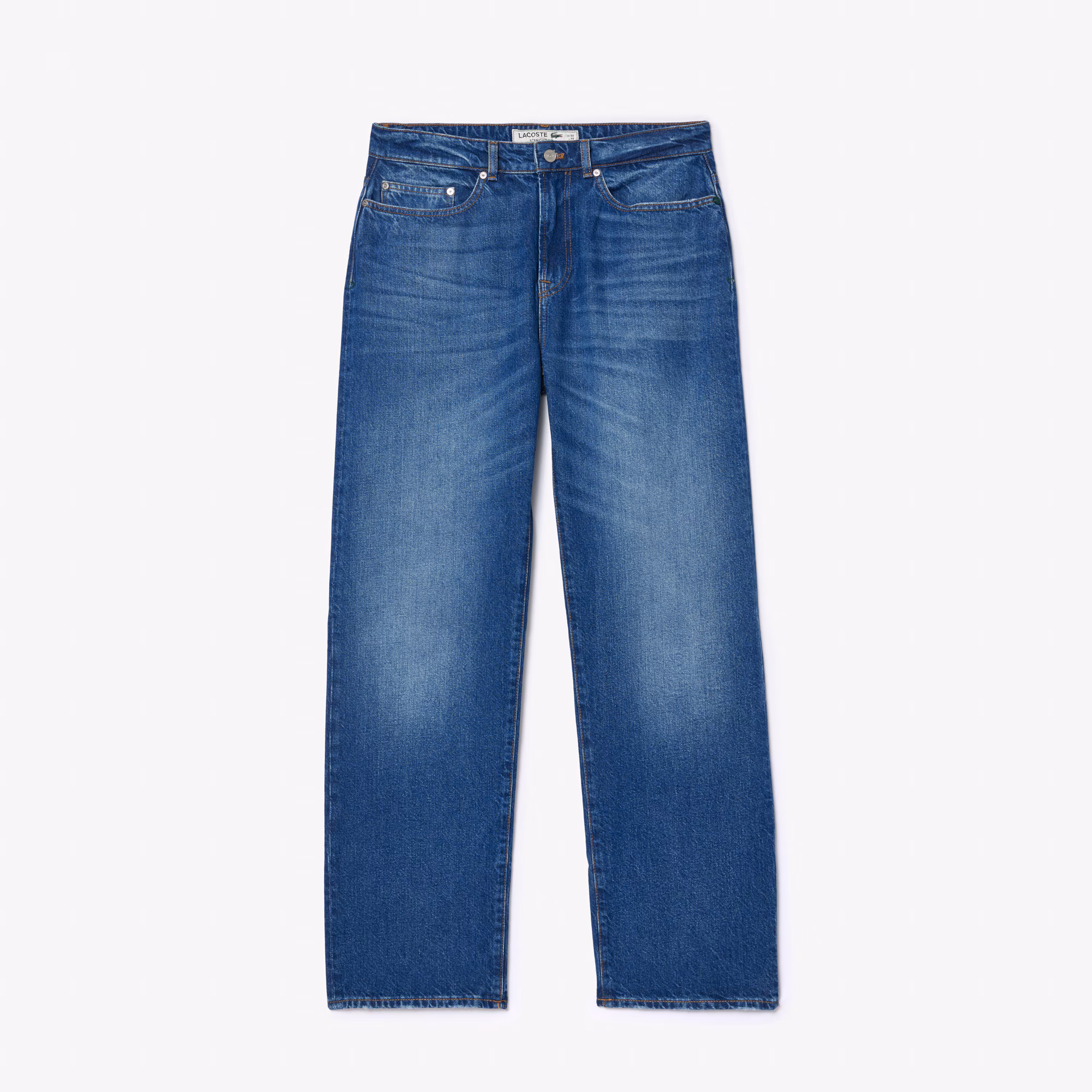 Men's 5-Pocket Straight Cut Indigo Jeans