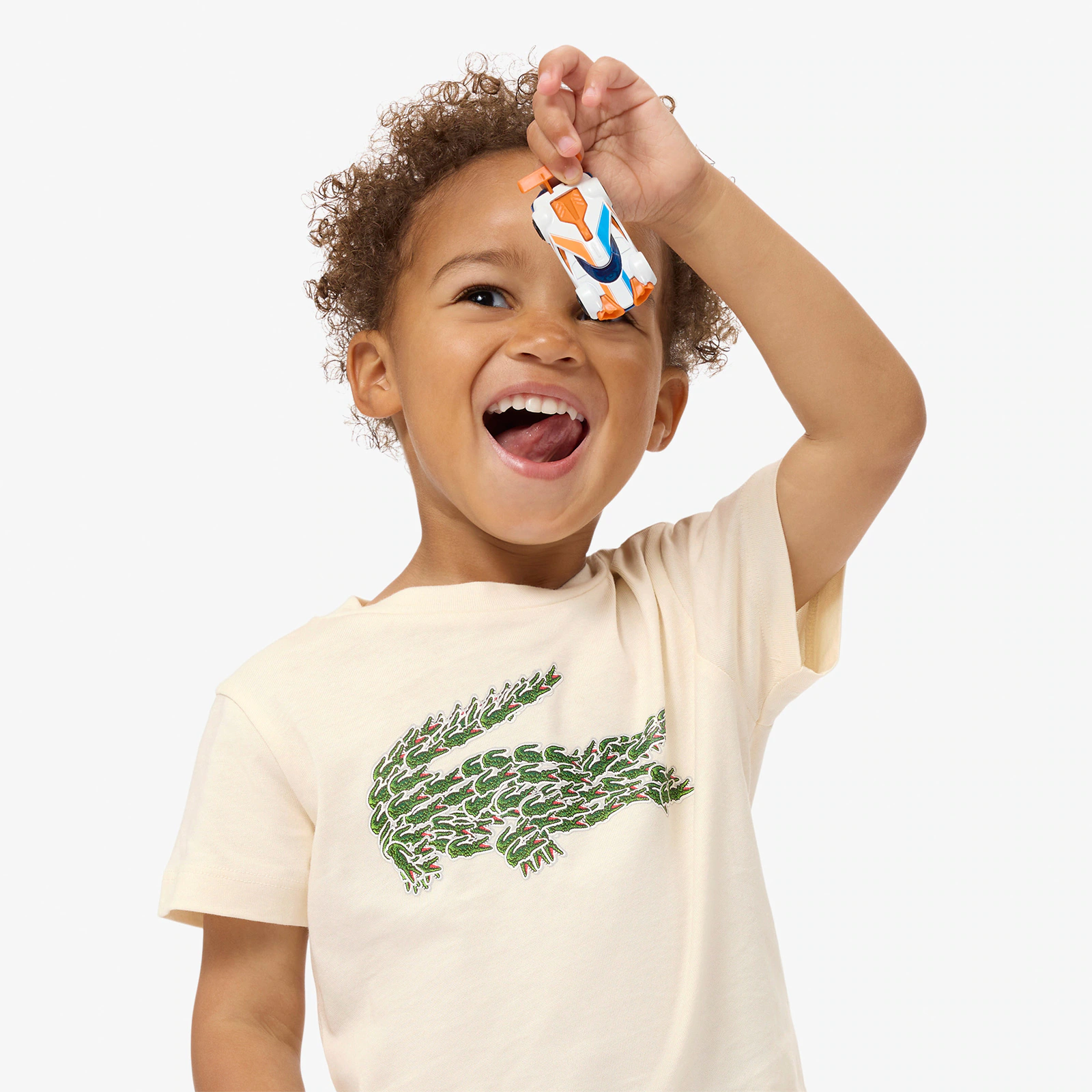 Boys' Crocodile Print Cotton T-Shirt