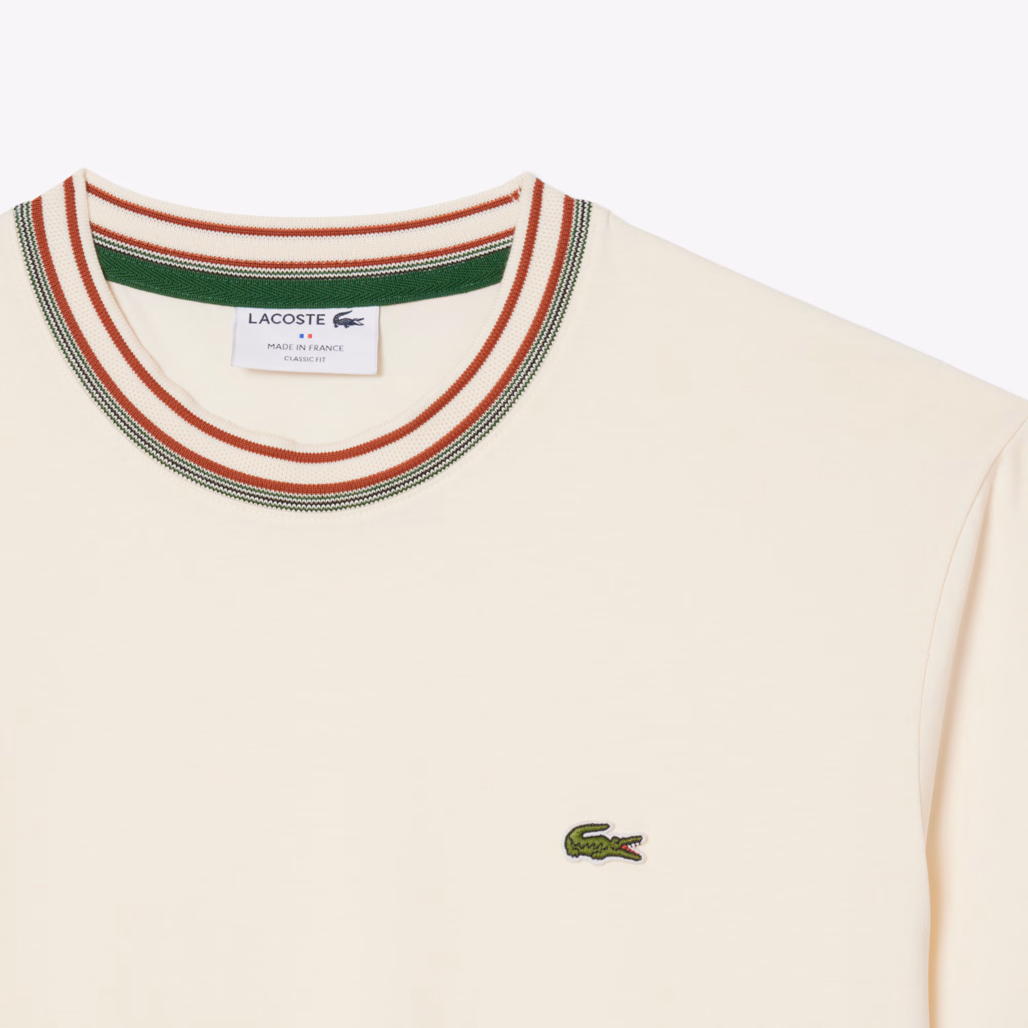 Men's Made In France Stripe Neck T-Shirt