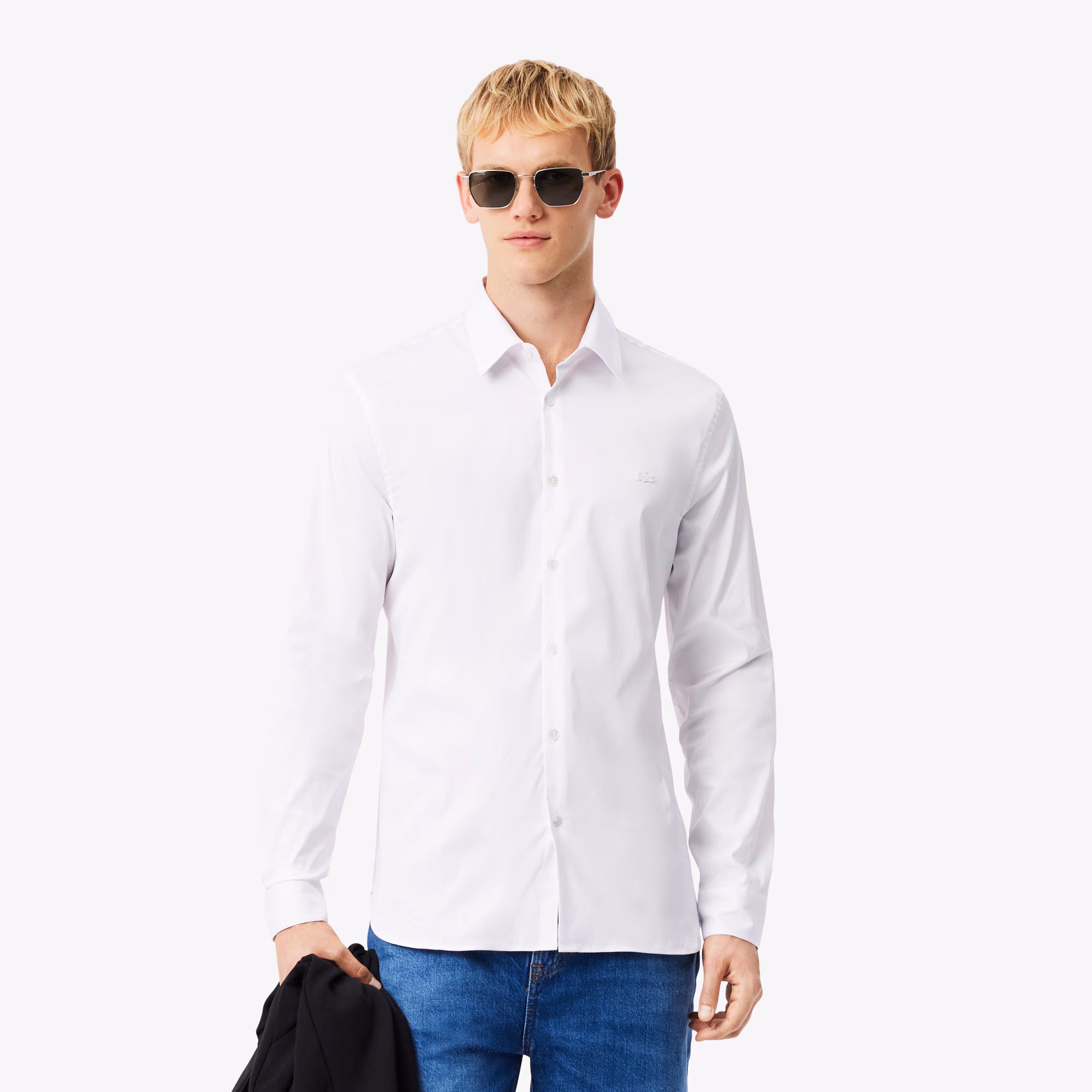 Men's Slim Fit Stretch Button Down Shirt