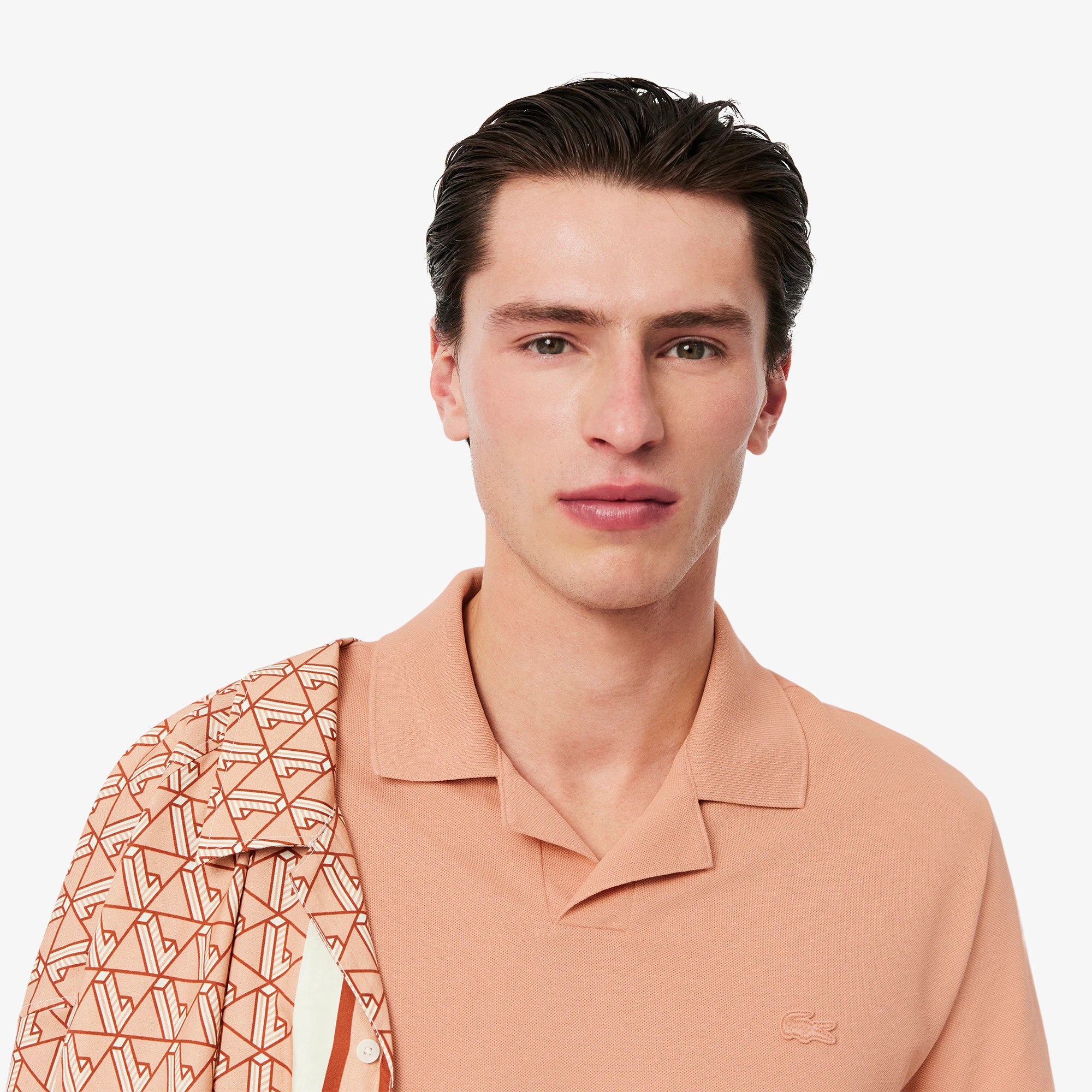 Men's Classic Fit Open Neck Paris Polo