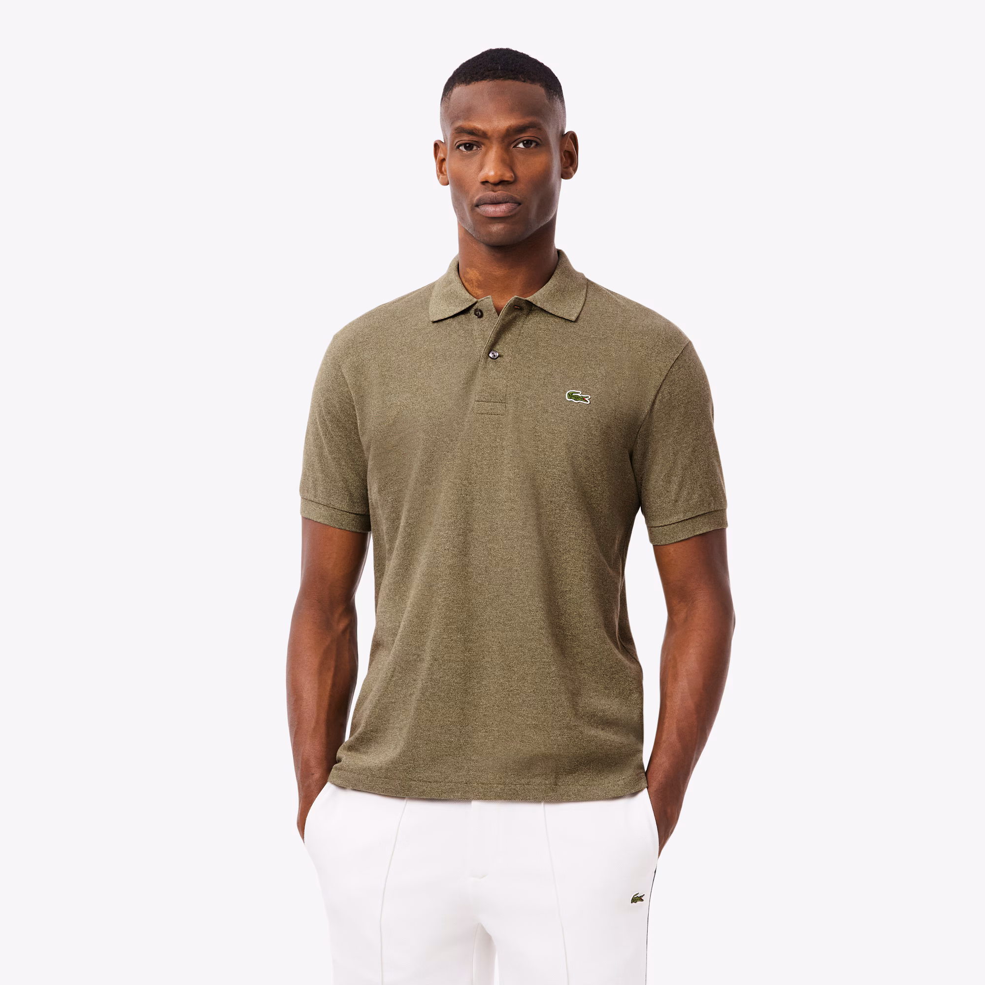 Men's Classic Fit L.12.12 Heathered Polo
