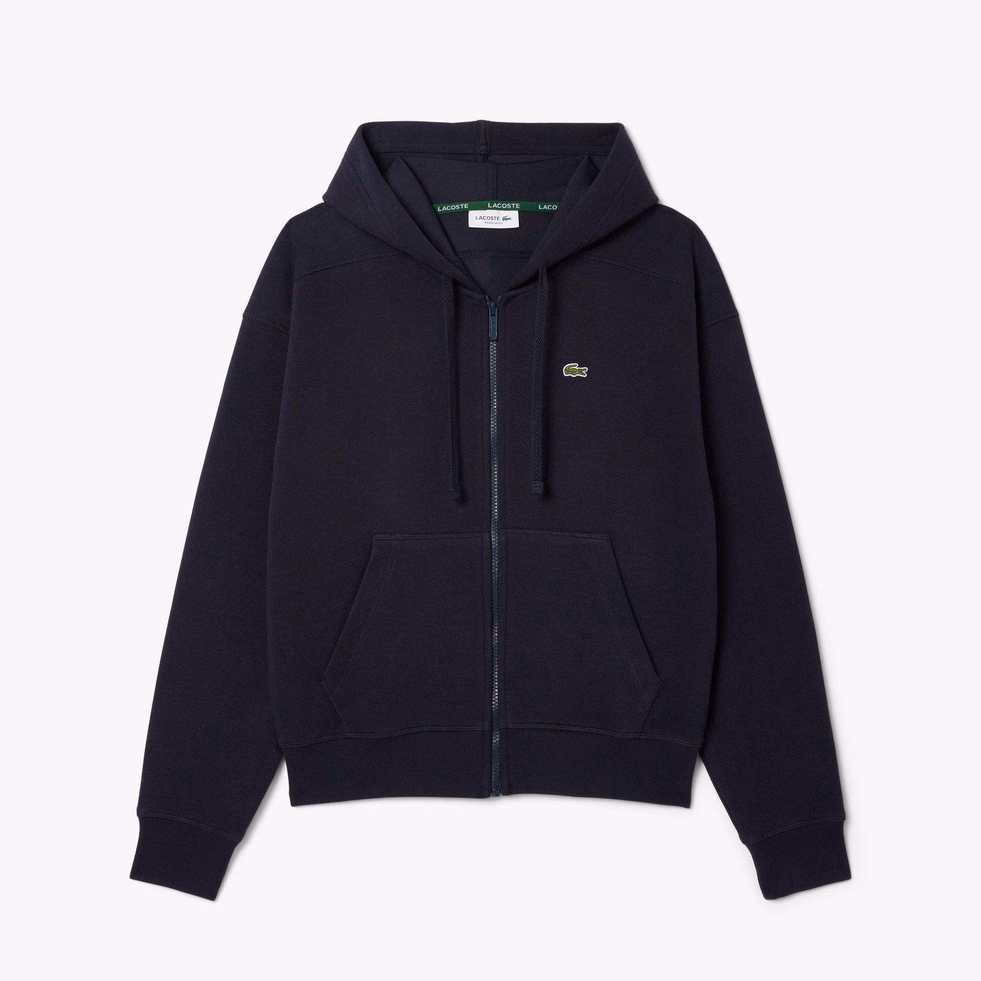 Women's Zip-Up Piqué Hoodie