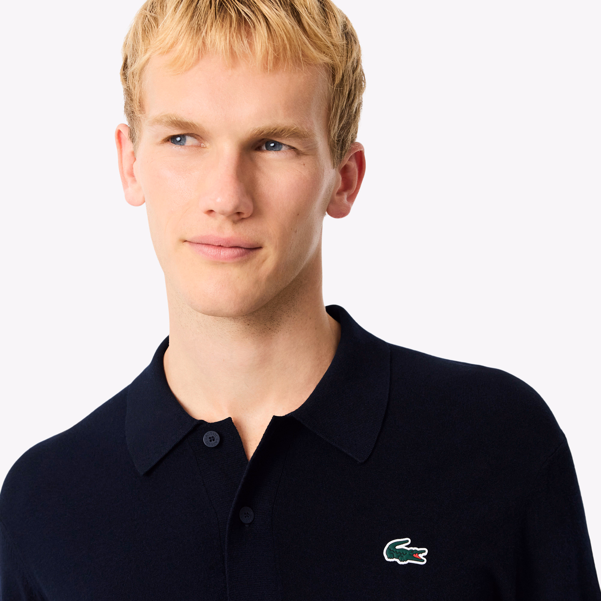 Men's Polo Collar Stretch Golf Sweater