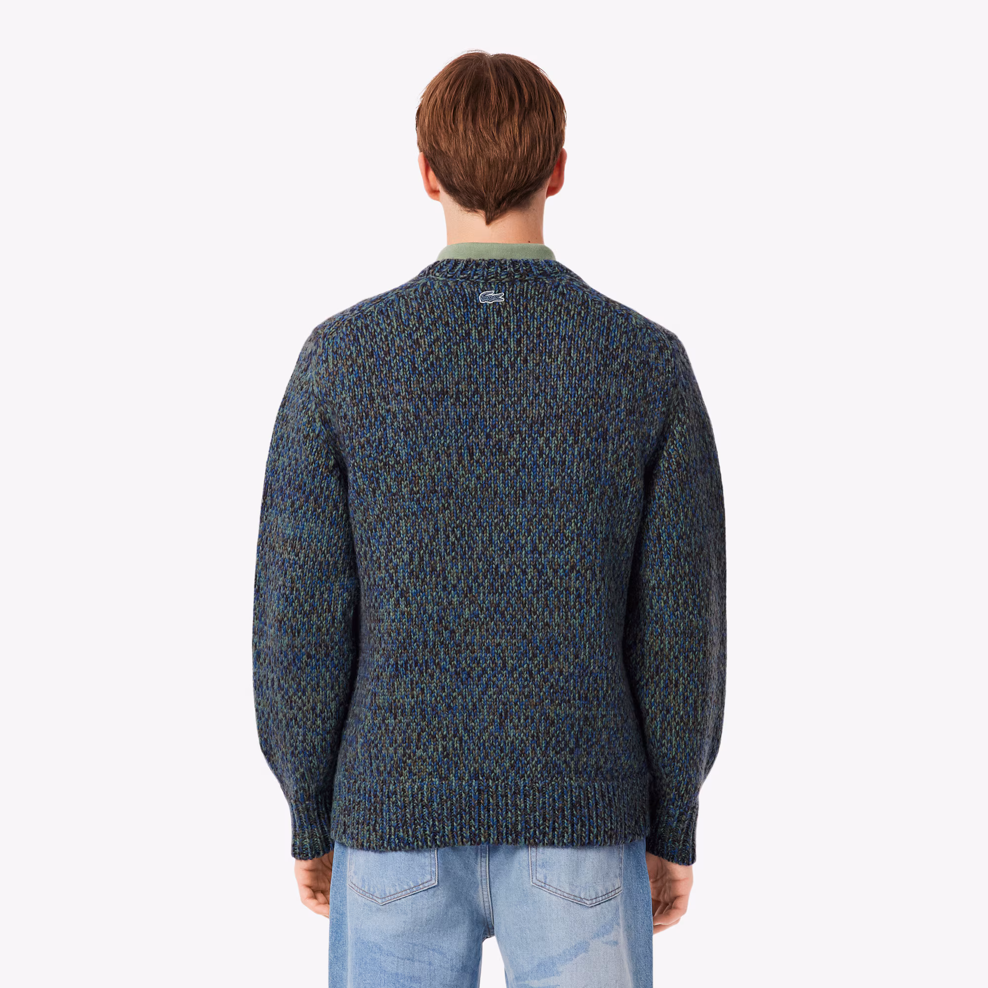 Men's Knit Intarsia Crocodile Sweater