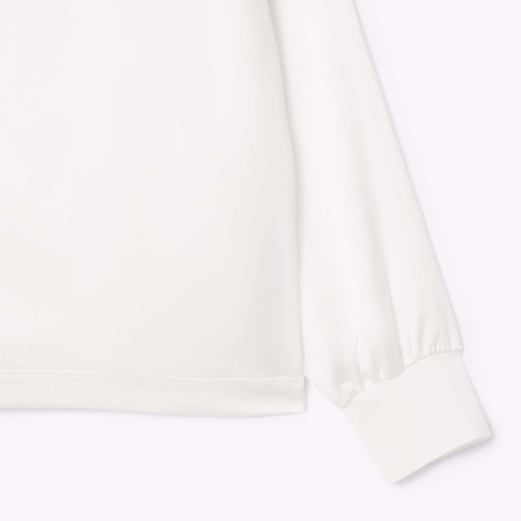 Women's Long Sleeve Oversized Satin Polo