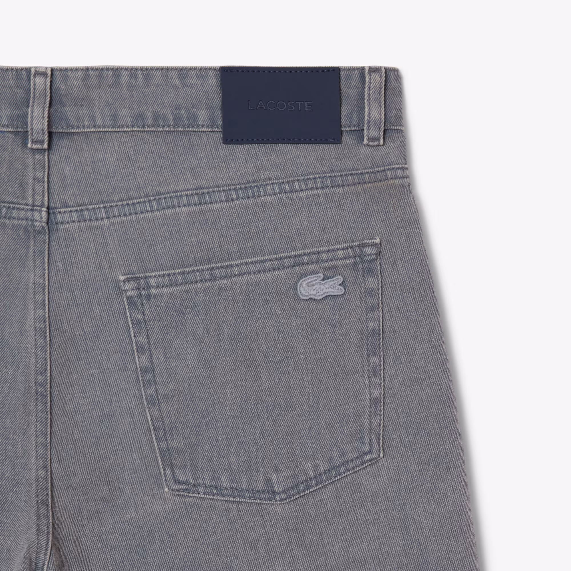 Men's Washed Effect Denim Shorts