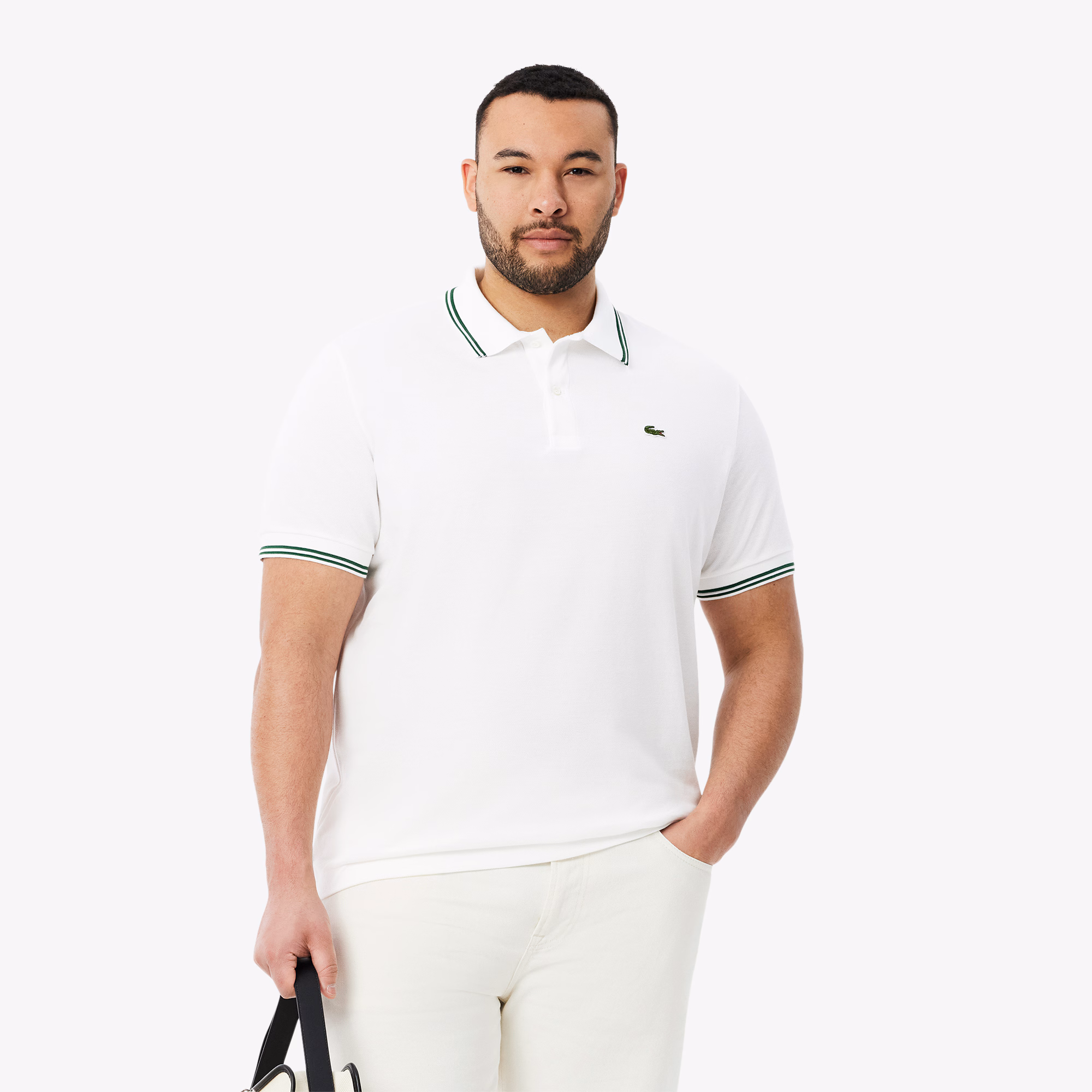 Men's Regular Fit Trim Accent L.12.12 Polo