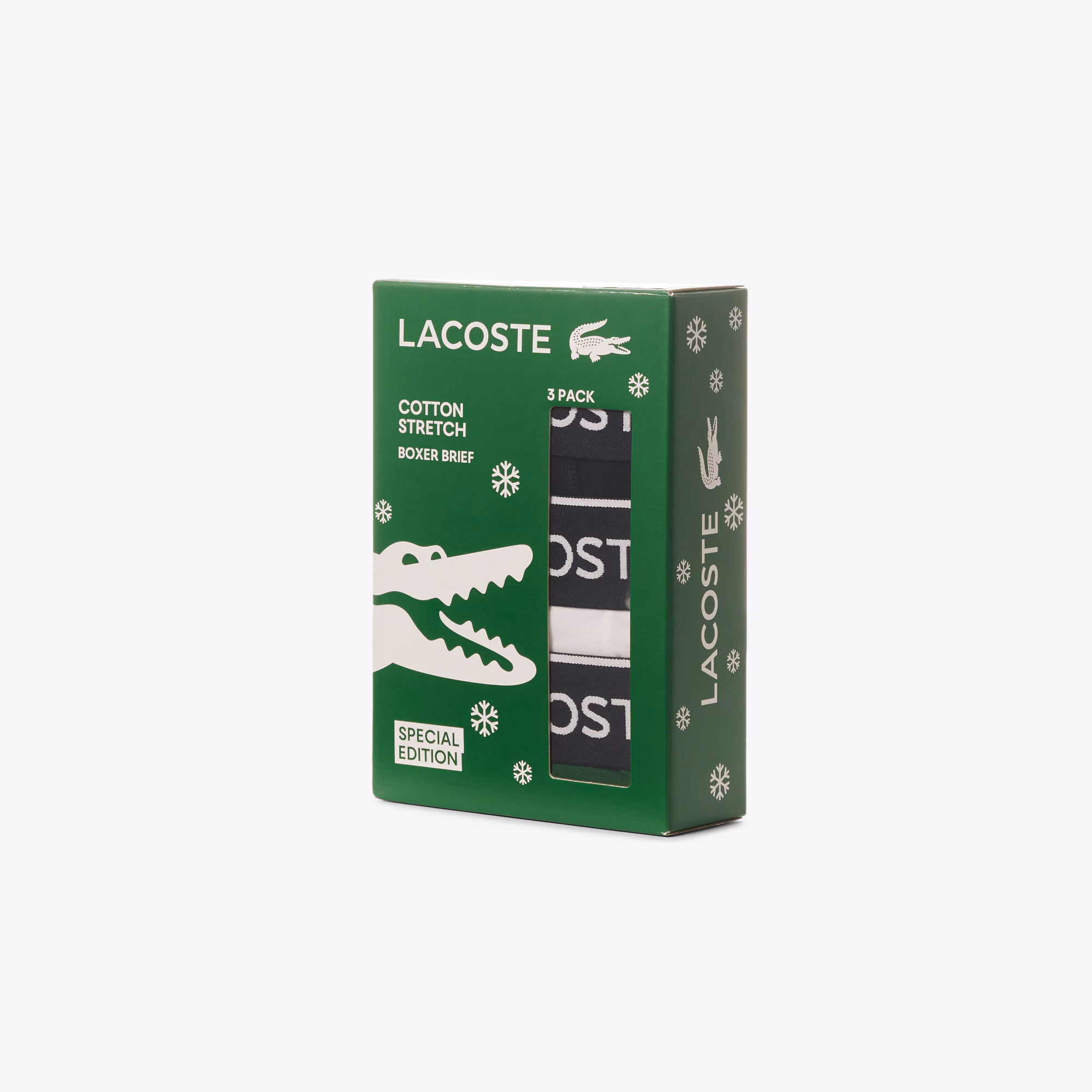 Men's 3-Pack Stretch Cotton Boxer Briefs