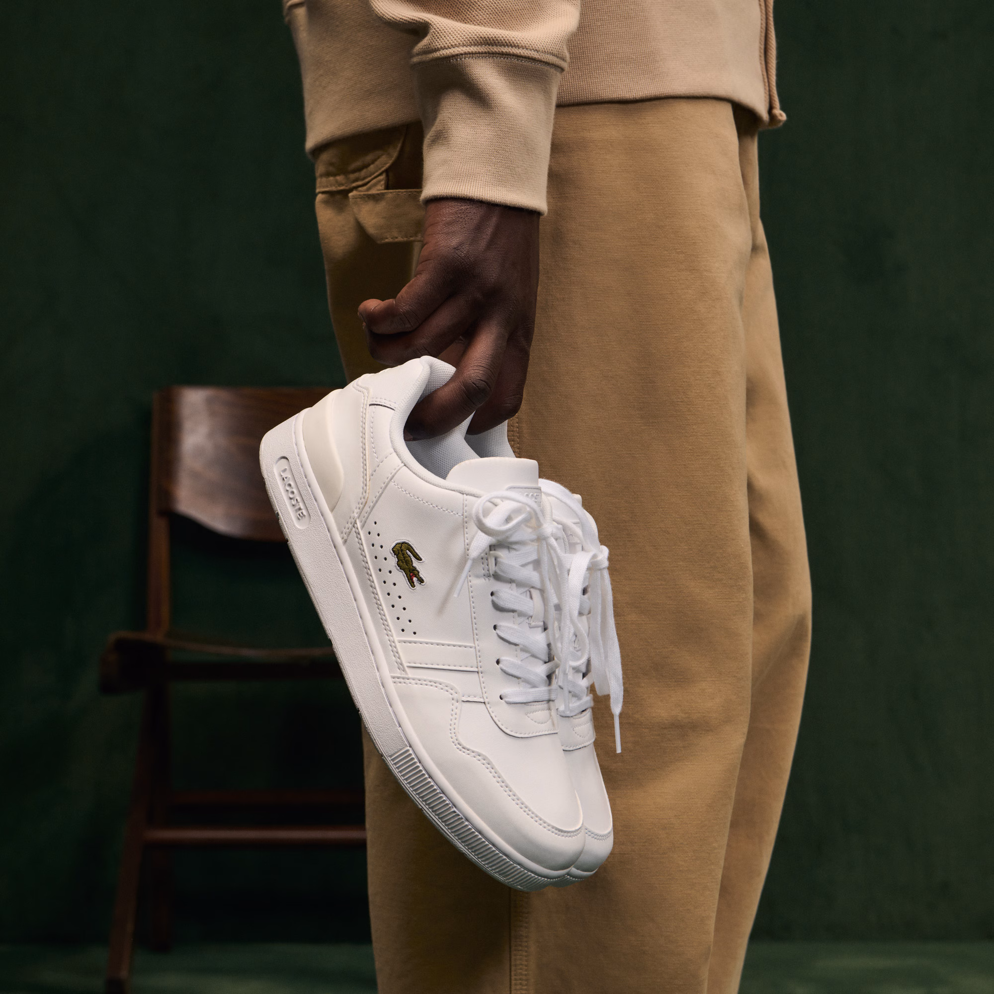 Men's T-Clip Set Leather Sneakers